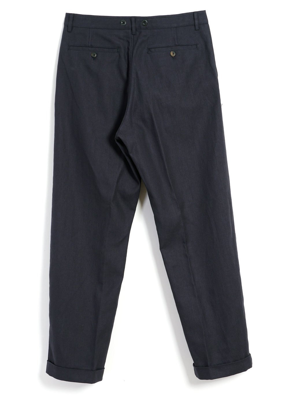 HANSEN GARMENTS - SUNE | Pleated Wide Cut Trousers | Dark Blue - HANSEN Garments