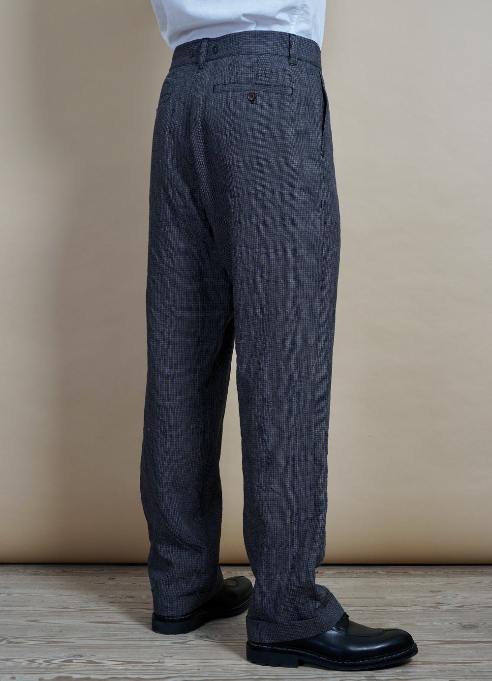 HANSEN GARMENTS - SUNE | Pleated Wide Cut Trousers | River - HANSEN Garments