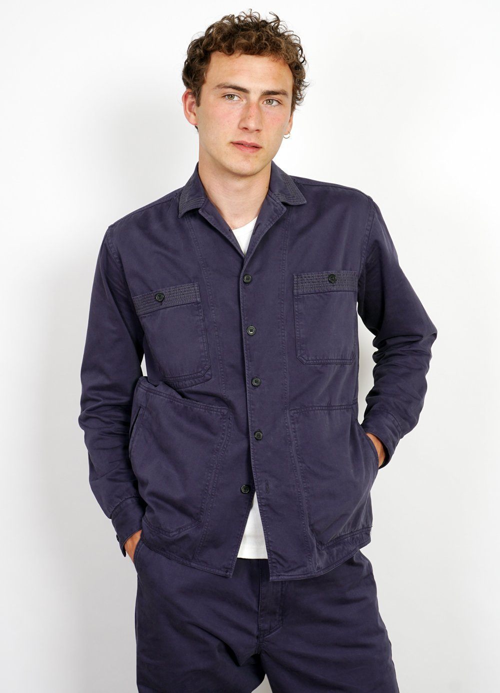 SUNNY | Casual Dyed Over-shirt | Navy -HANSEN Garments- HANSEN Garments