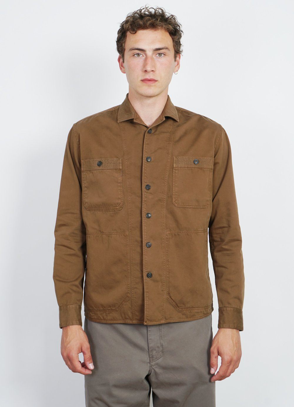 SUNNY | Casual Dyed Over-shirt | Nut -HANSEN Garments- HANSEN Garments