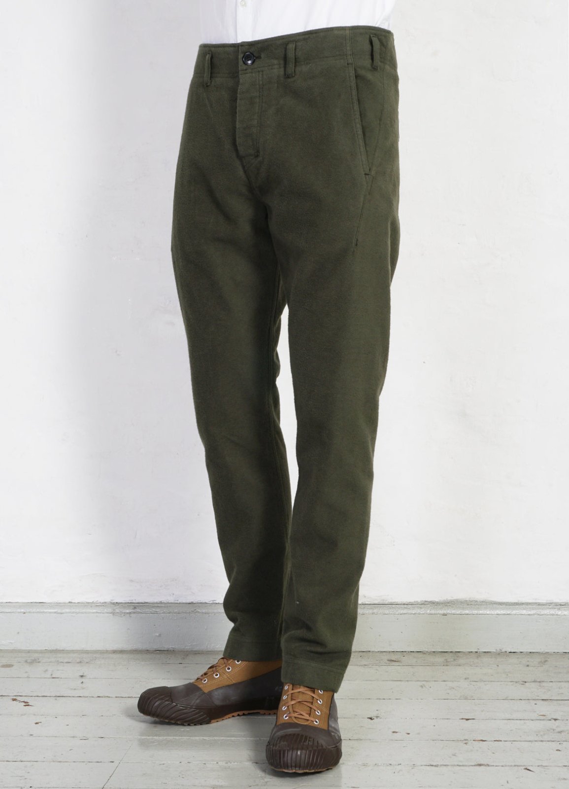 HANSEN GARMENTS - SVENNING | Slim Fit Trousers | Dark Green - HANSEN Garments