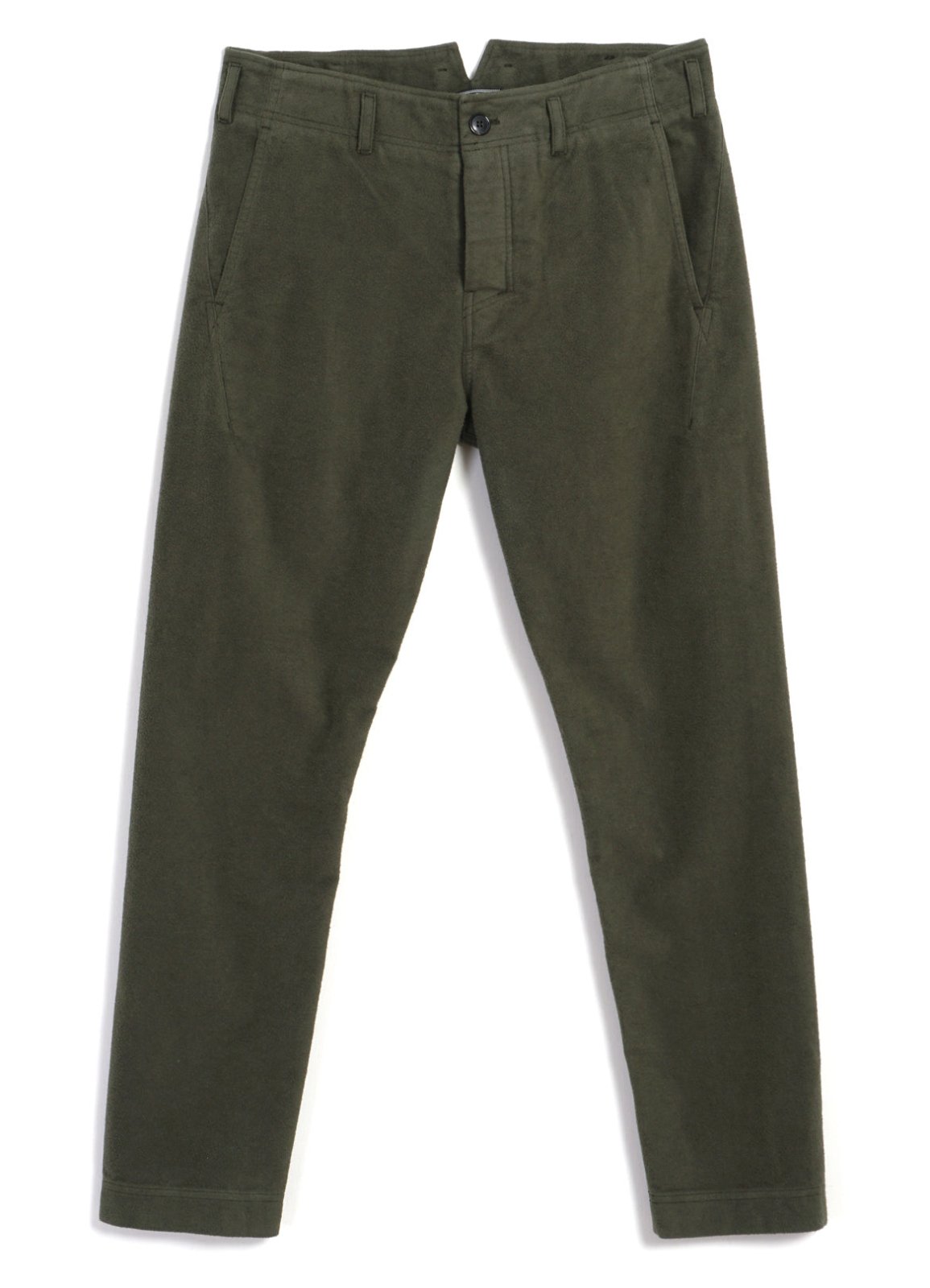 HANSEN GARMENTS - SVENNING | Slim Fit Trousers | Dark Green - HANSEN Garments