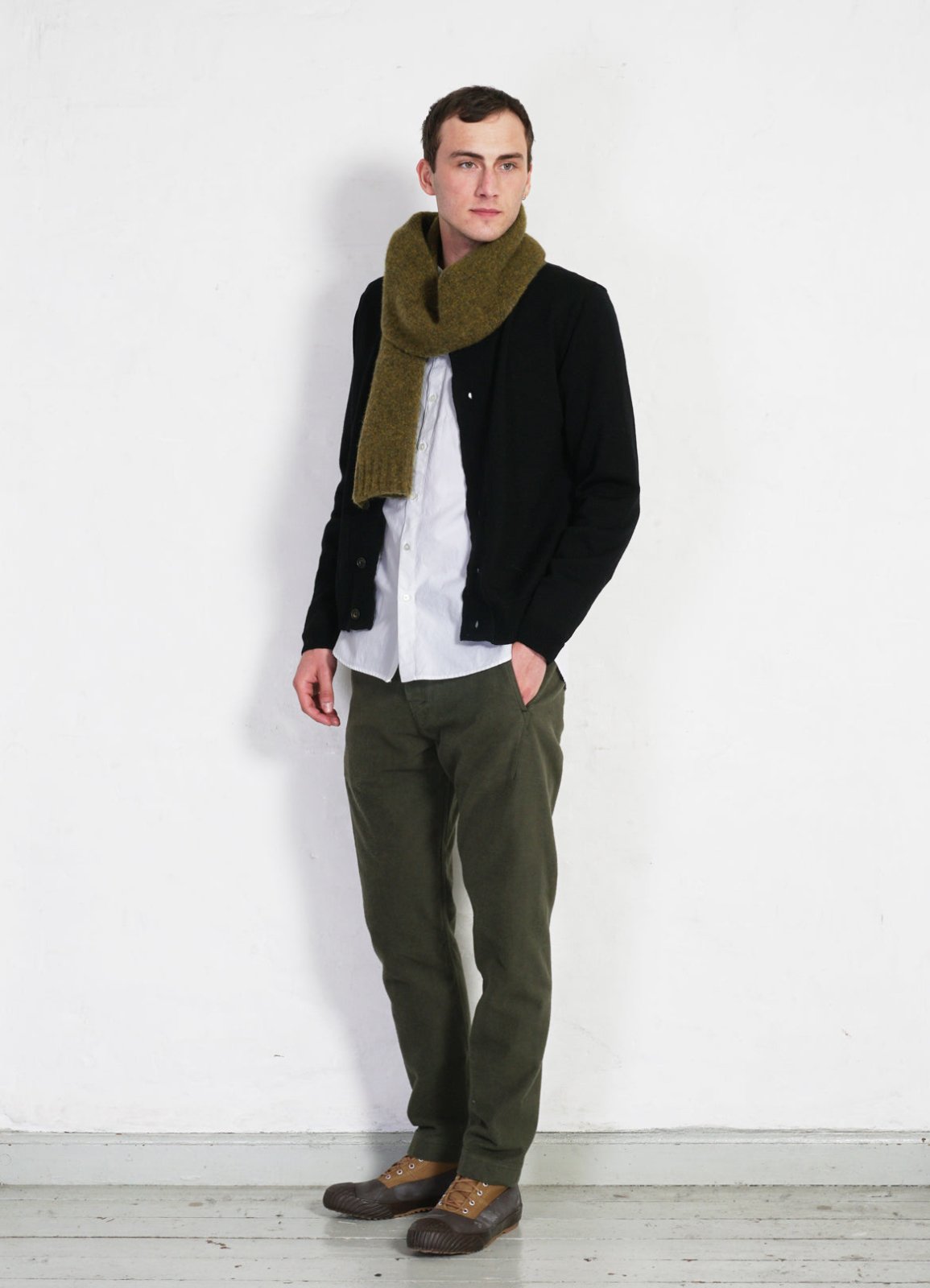 HANSEN GARMENTS - SVENNING | Slim Fit Trousers | Dark Green - HANSEN Garments