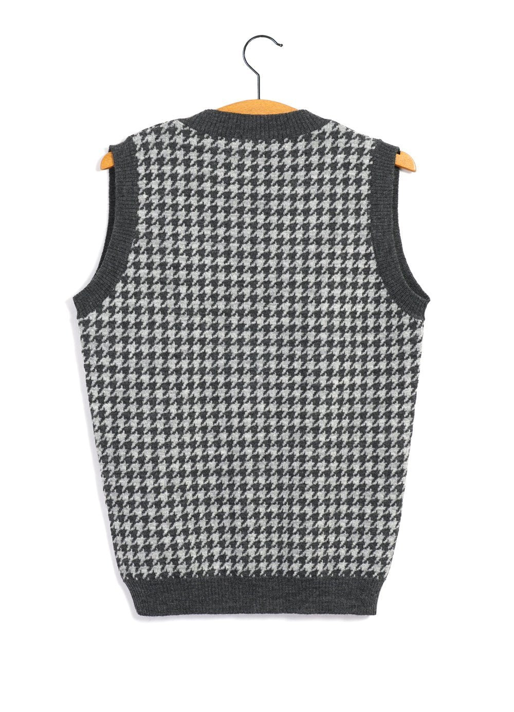HANSEN GARMENTS - TIM | Hounds Tooth Vest | Grey Hound - HANSEN Garments