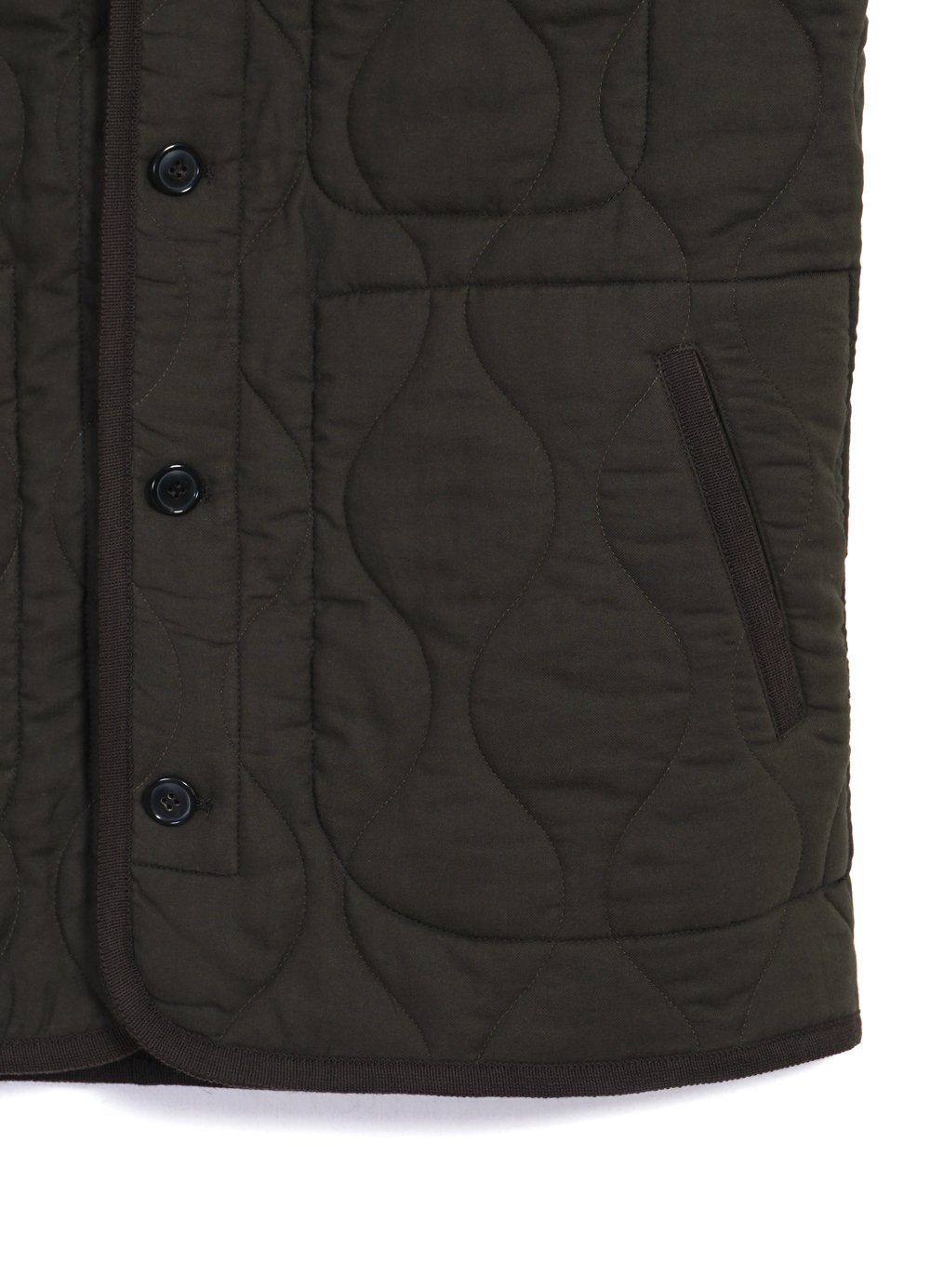 HANSEN Garments - TONY | Bonded Padded Vest | Dark Army - HANSEN Garments