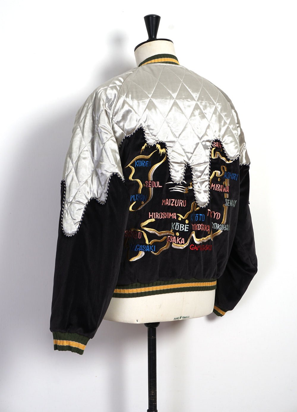 KAPITAL - TORO-TORO | Sulfur-dyed Velveteen Souvenir Jacket | Black/Kinari - HANSEN Garments