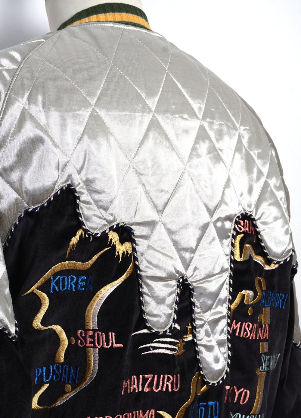 KAPITAL - TORO-TORO | Sulfur-dyed Velveteen Souvenir Jacket | Black/Kinari - HANSEN Garments