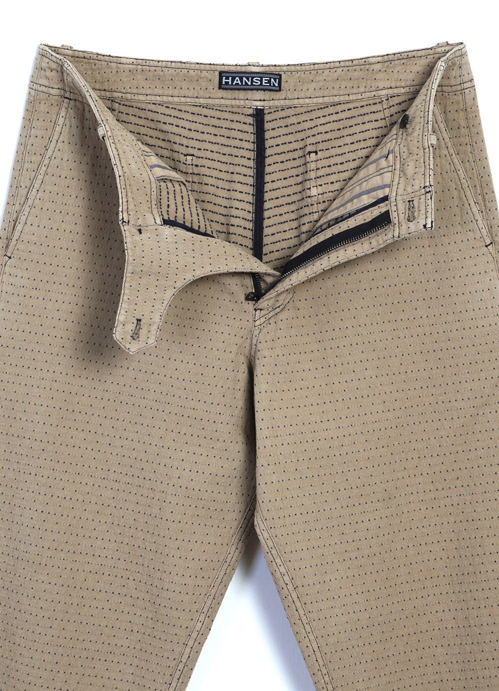 HANSEN GARMENTS - TRYGVE | Wide Cut Cropped Trousers | Beige - HANSEN Garments