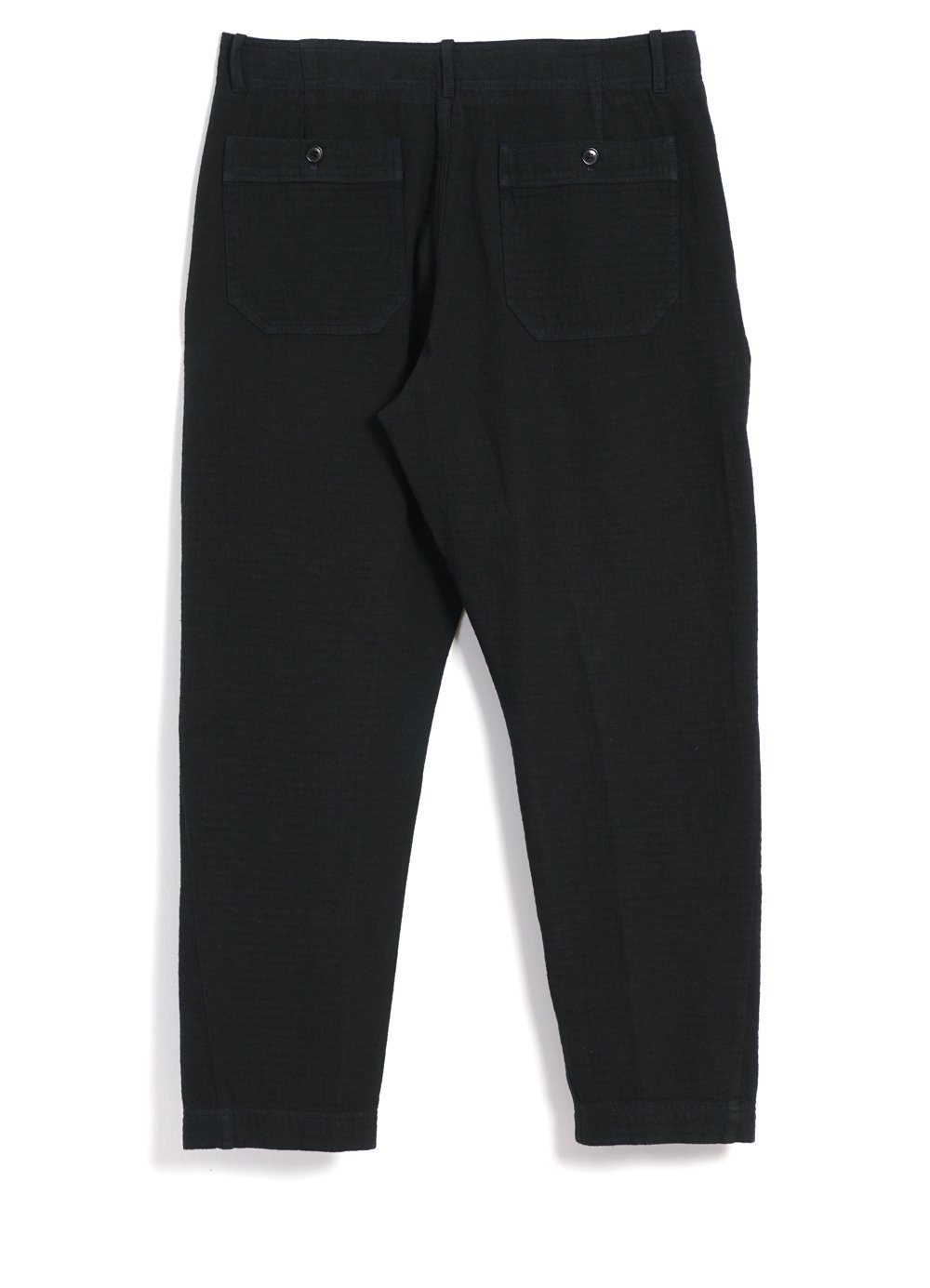 HANSEN GARMENTS - TRYGVE | Wide Cut Cropped Trousers | Black - HANSEN Garments