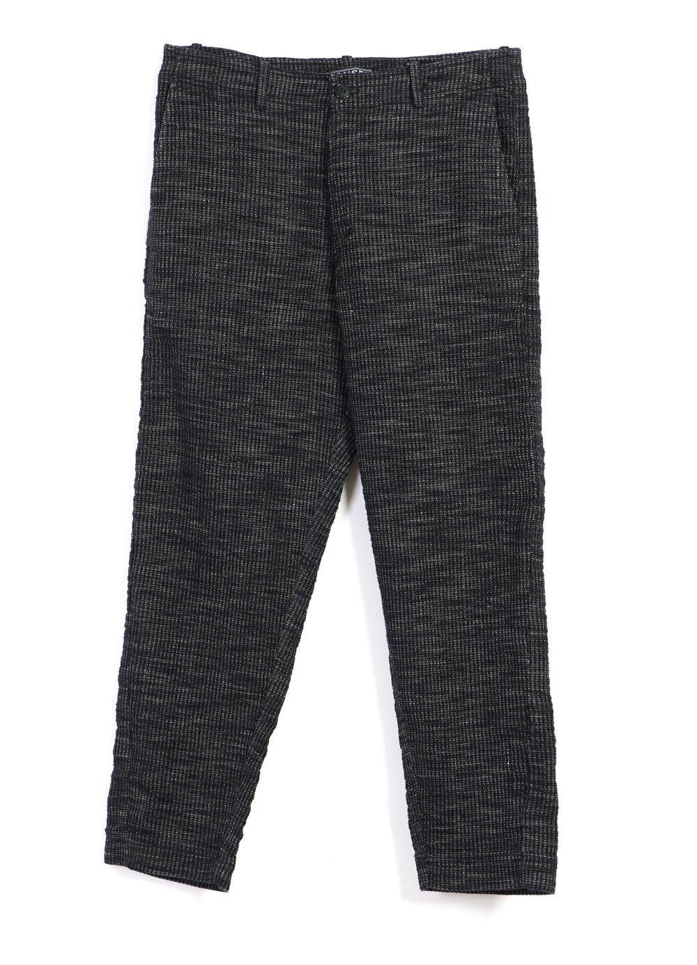 HANSEN GARMENTS - TRYGVE | Wide Cut Cropped Trousers | Black Hemp - HANSEN Garments