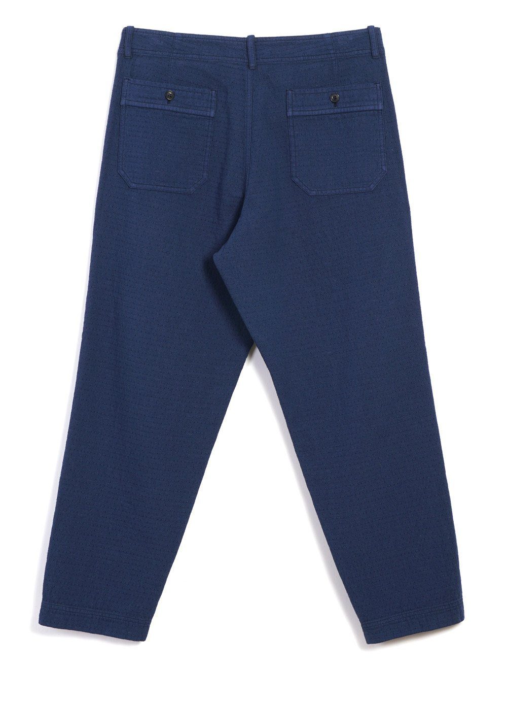 HANSEN GARMENTS - TRYGVE | Wide Cut Cropped Trousers | Blue - HANSEN Garments