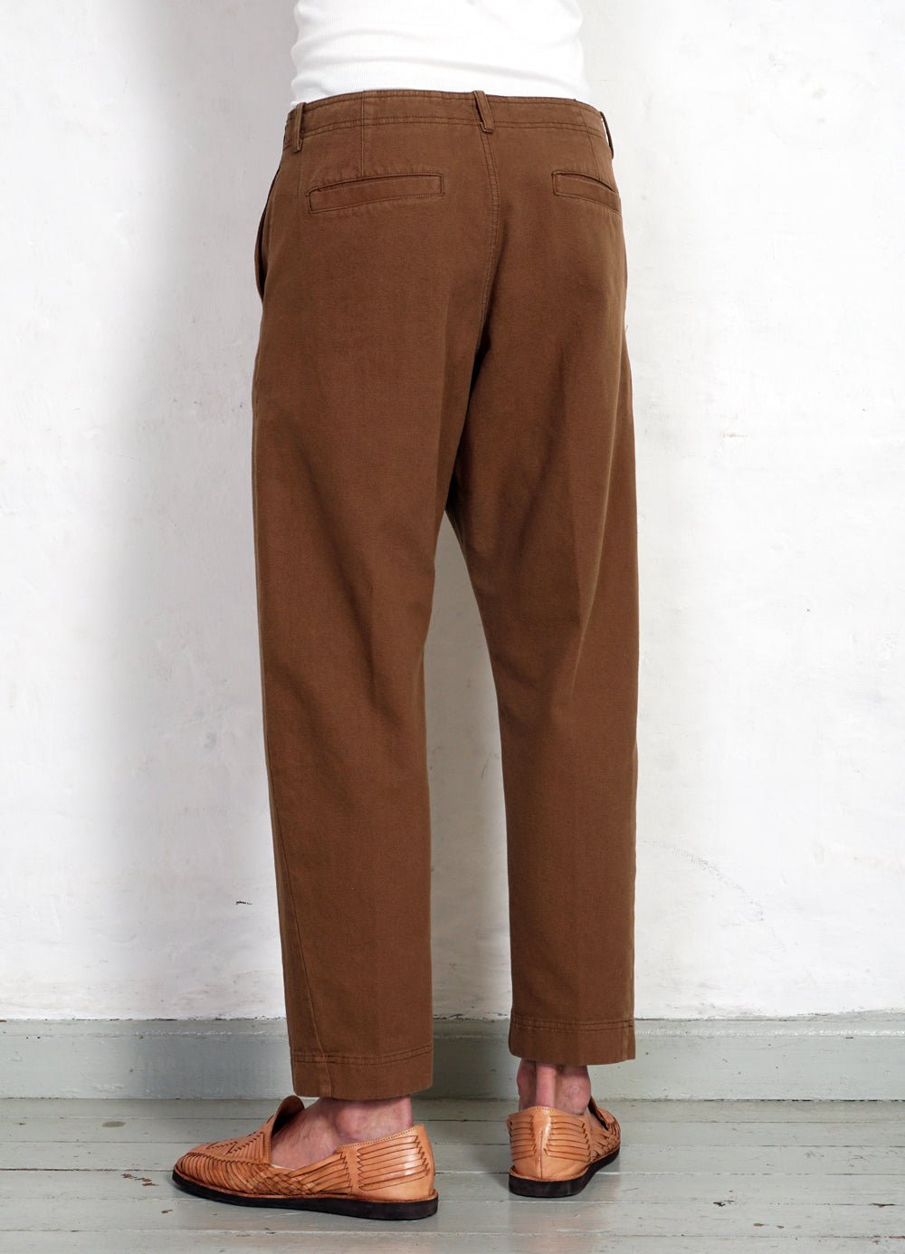 HANSEN GARMENTS - TRYGVE | Wide Cut Cropped Trousers | Terra - HANSEN Garments