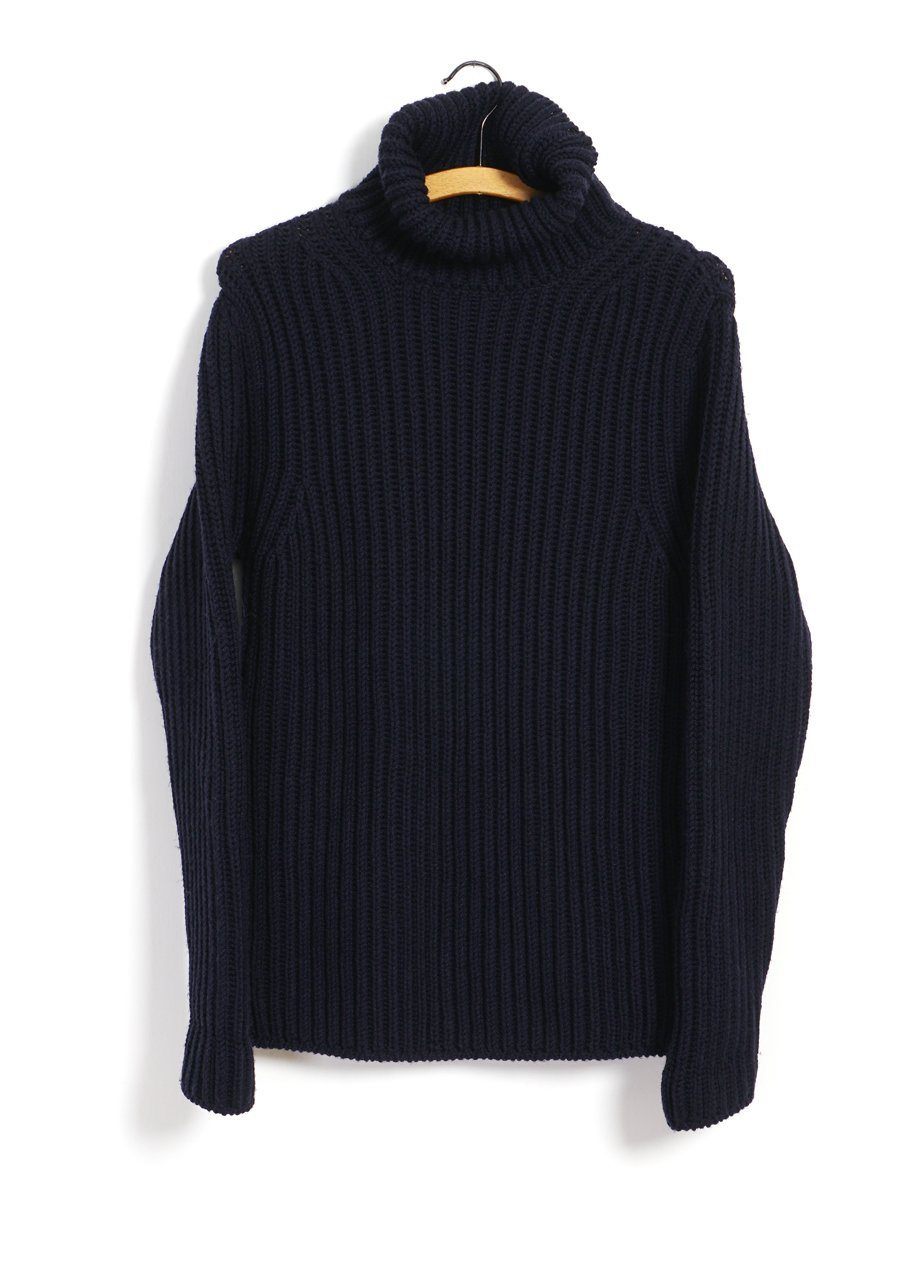 G.R.P - TURTLENECK | Heavy Knit | Blue - HANSEN Garments