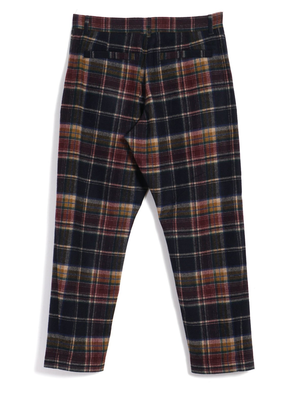 HANSEN GARMENTS - TYGE | Wide Cut Cropped Trousers | Multi Colour Check - HANSEN Garments