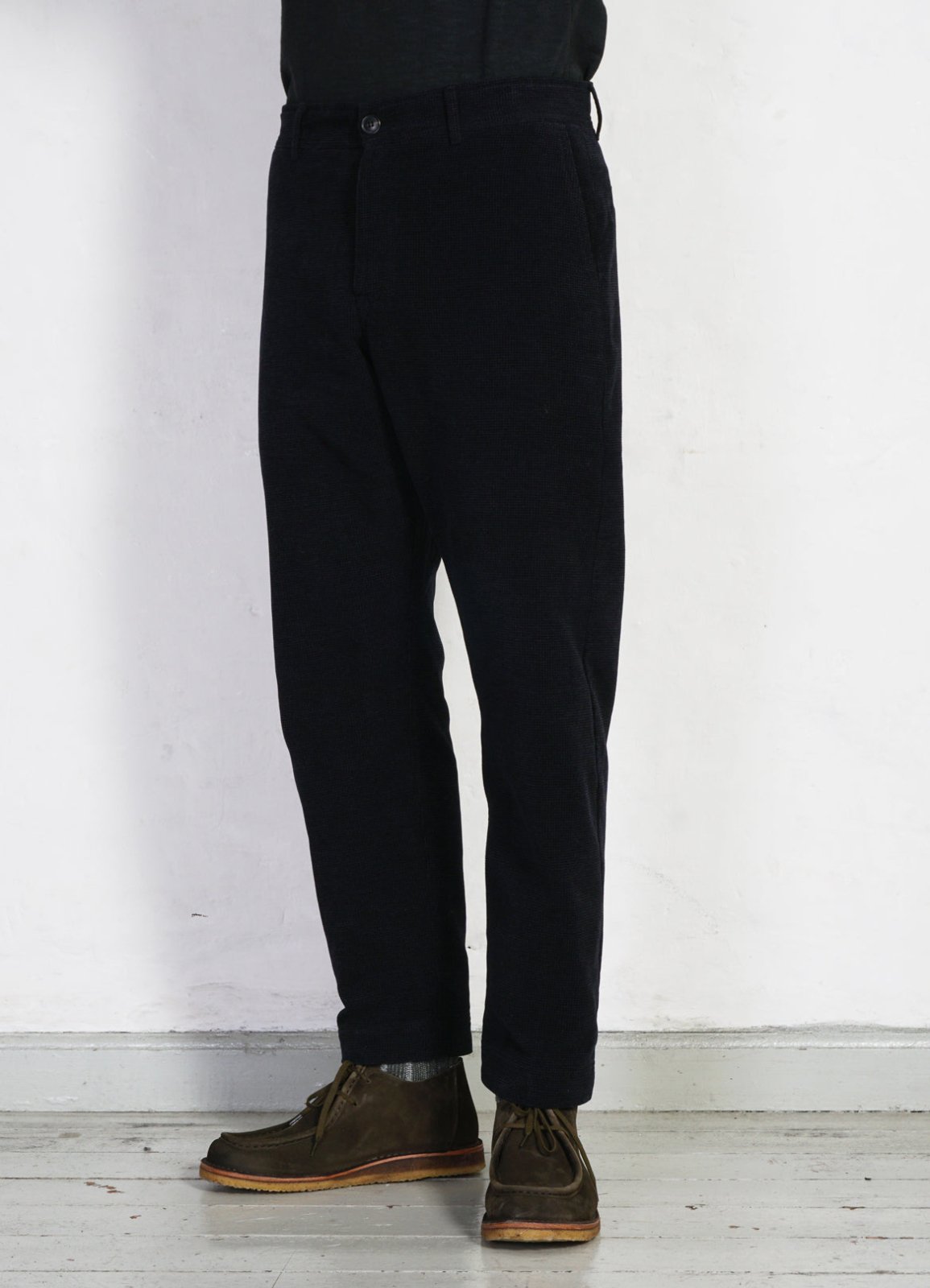 HANSEN GARMENTS - TYGE | Wide Cut Cropped Trousers | Onyx - HANSEN Garments