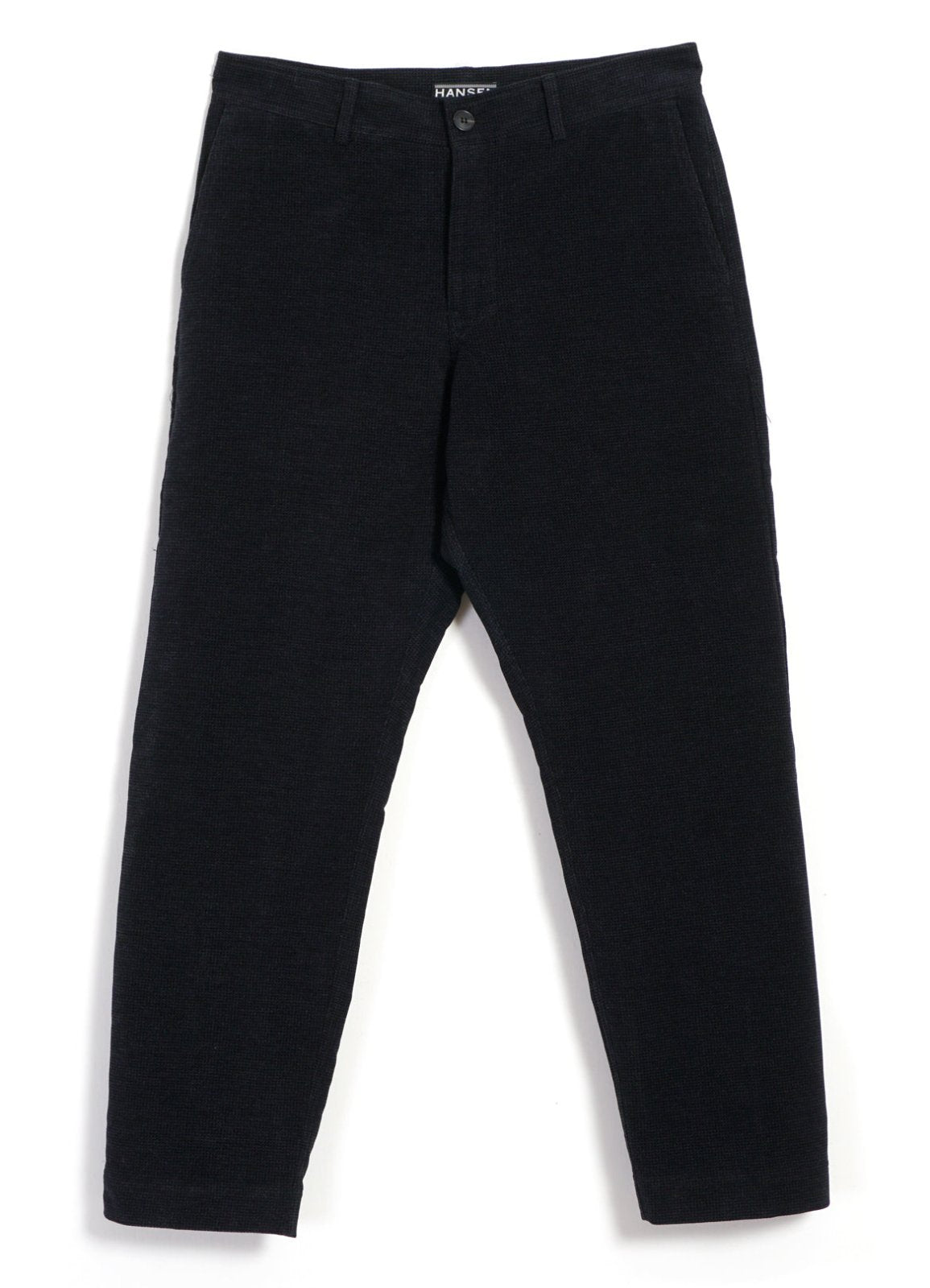 HANSEN GARMENTS - TYGE | Wide Cut Cropped Trousers | Onyx - HANSEN Garments