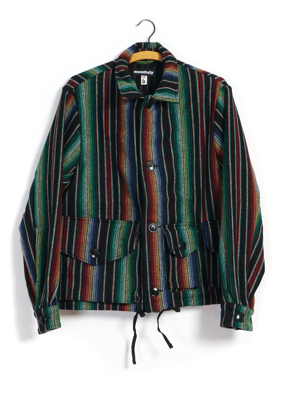 MONITALY - TYPE 'A' | Military Service Jacket | Black Sarape - HANSEN Garments