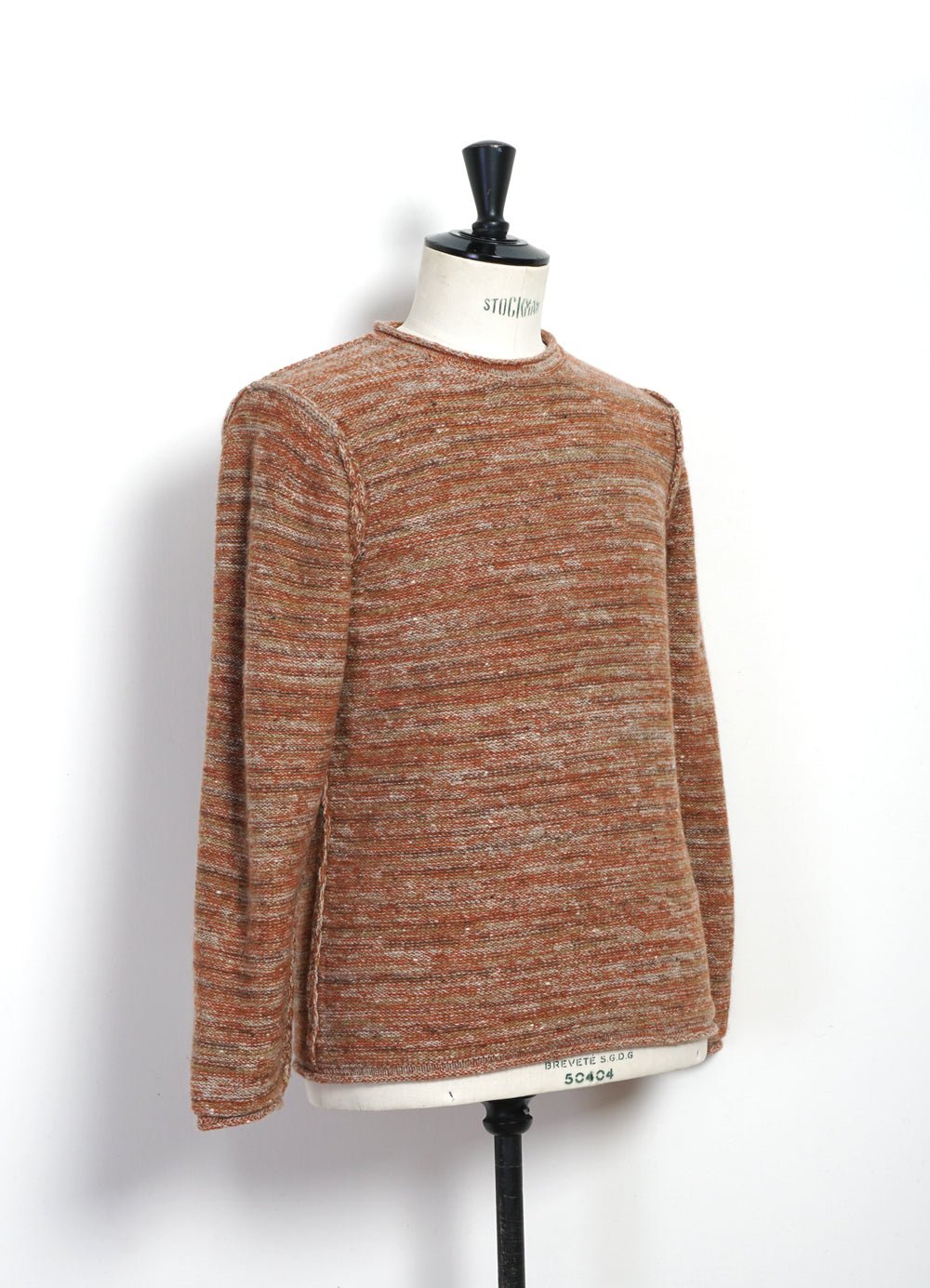 INIS MEÁIN - VARIED STRIPE | Merino & Cashmere Tunic Sweater | Clementine - HANSEN Garments