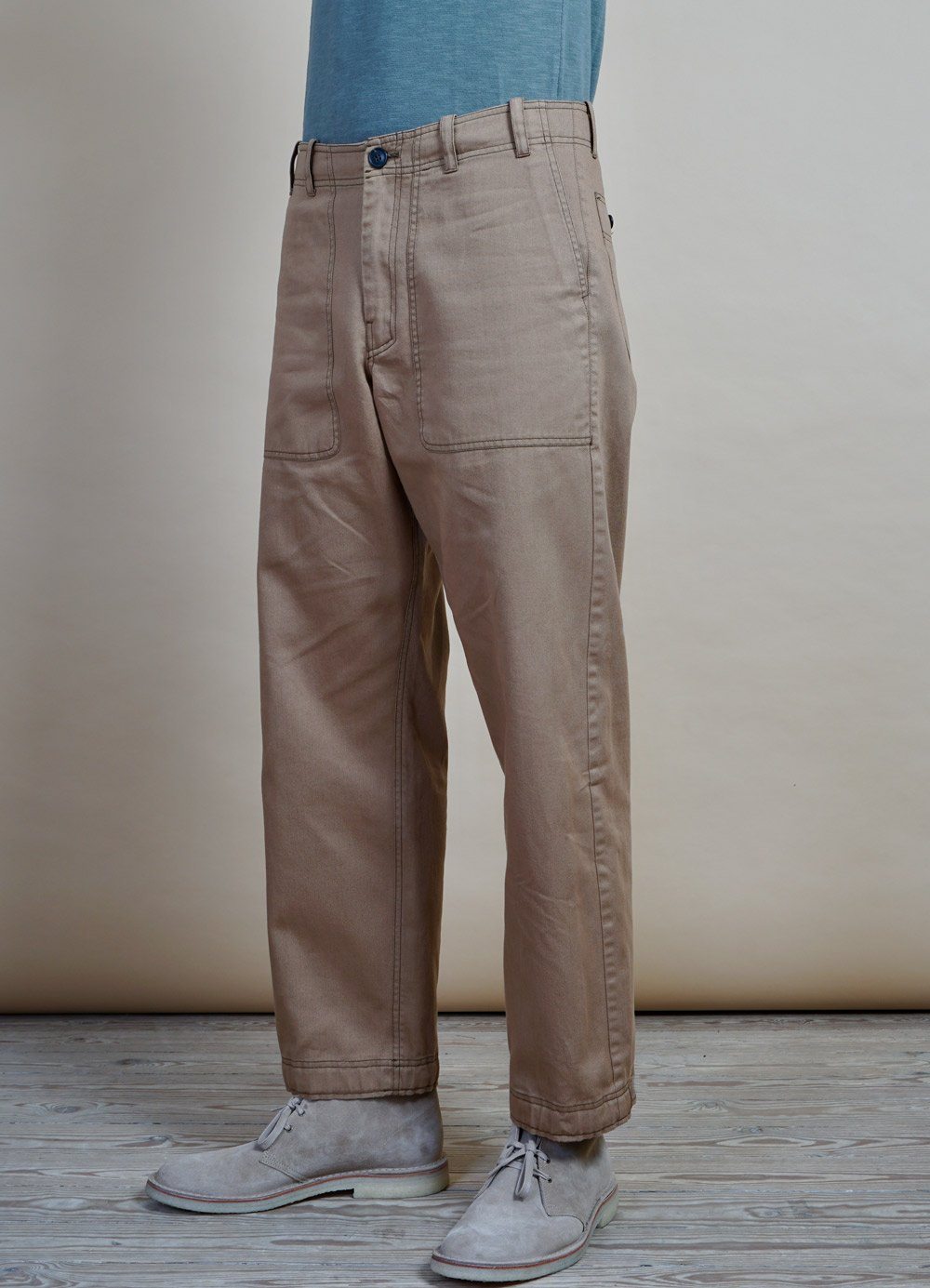 HANSEN GARMENTS - VILLE | Loose Fit Trousers | Cardboard - HANSEN Garments