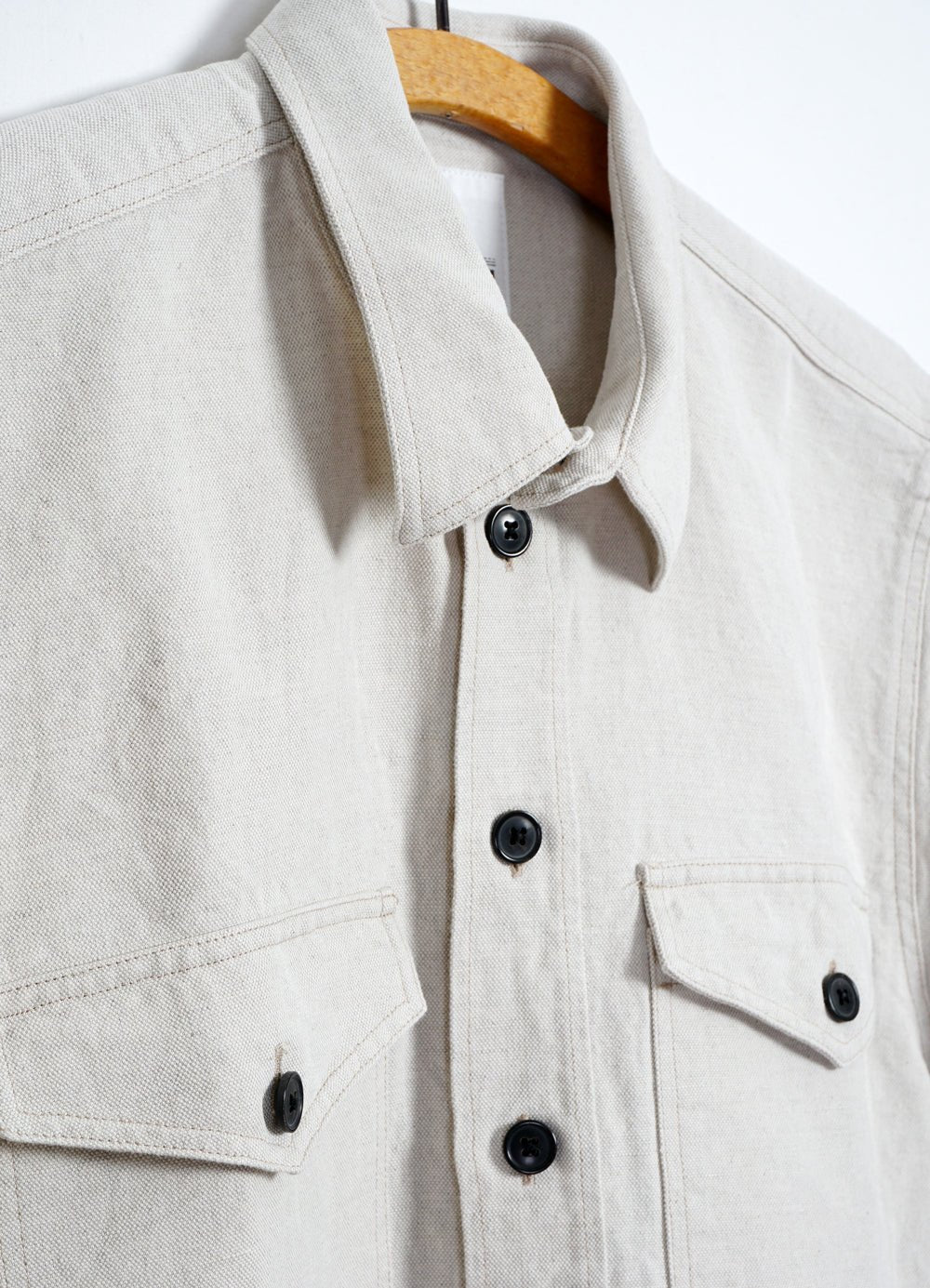 HANSEN GARMENTS - VILLY | Short Sleeve Shirt | Flax Nature - HANSEN Garments