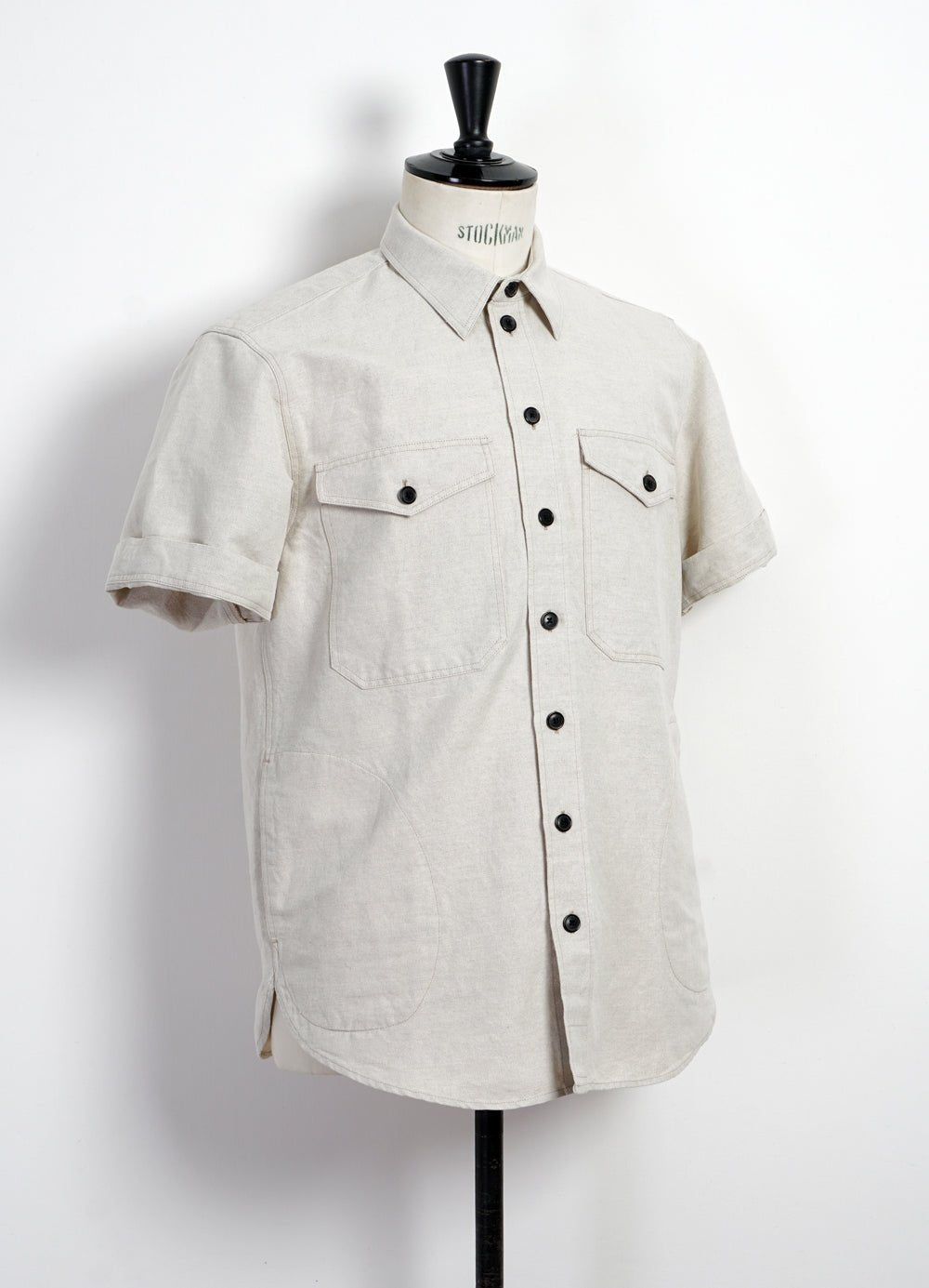 HANSEN GARMENTS - VILLY | Short Sleeve Shirt | Flax Nature - HANSEN Garments