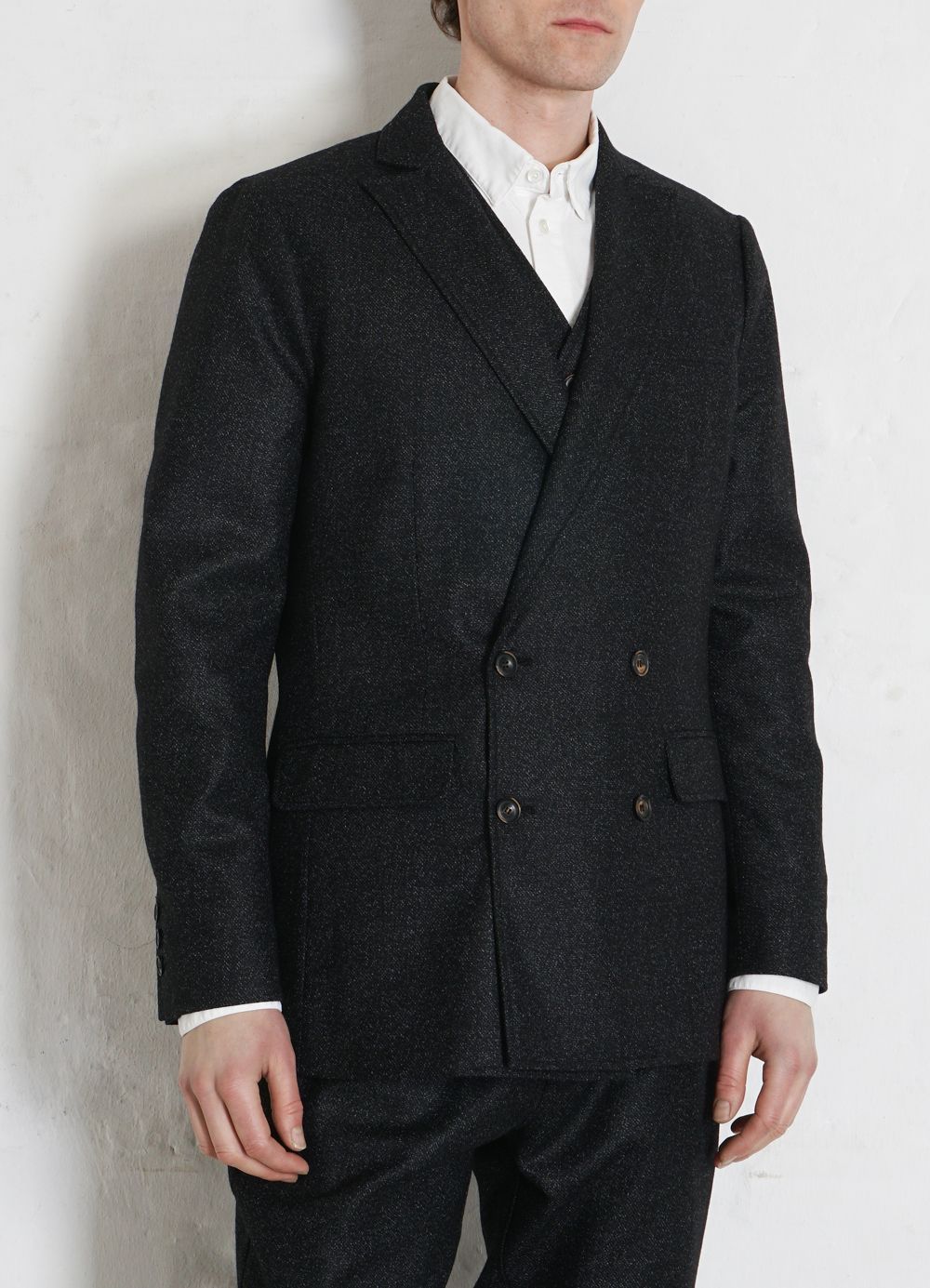 HANSEN GARMENTS - WALTER | Classic Double Breasted Blazer | Black Marble - HANSEN Garments