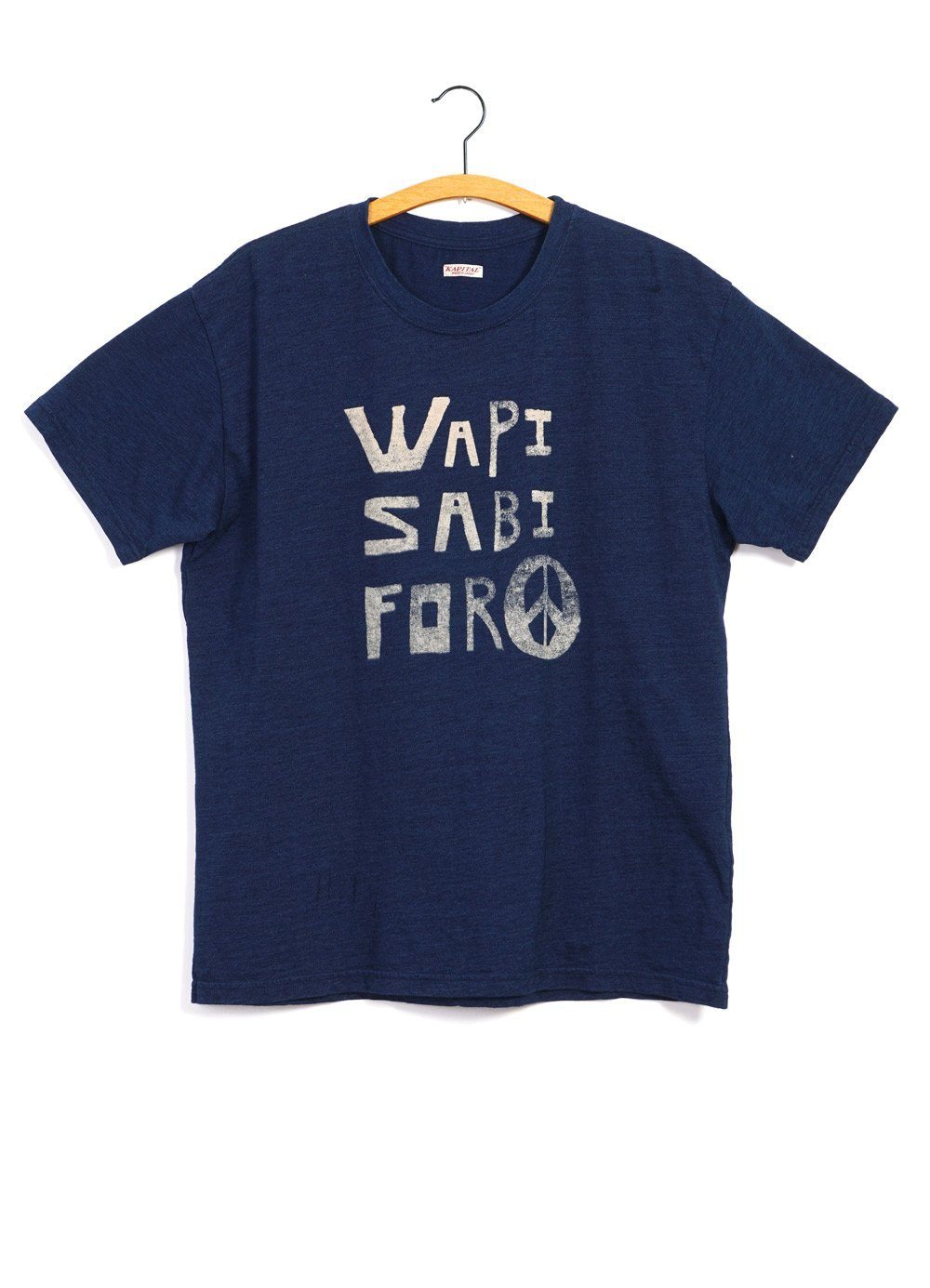 WAPI SABI FOR PEACE | Crew Neck T | Indigo | €170 -Kapital- HANSEN Garments
