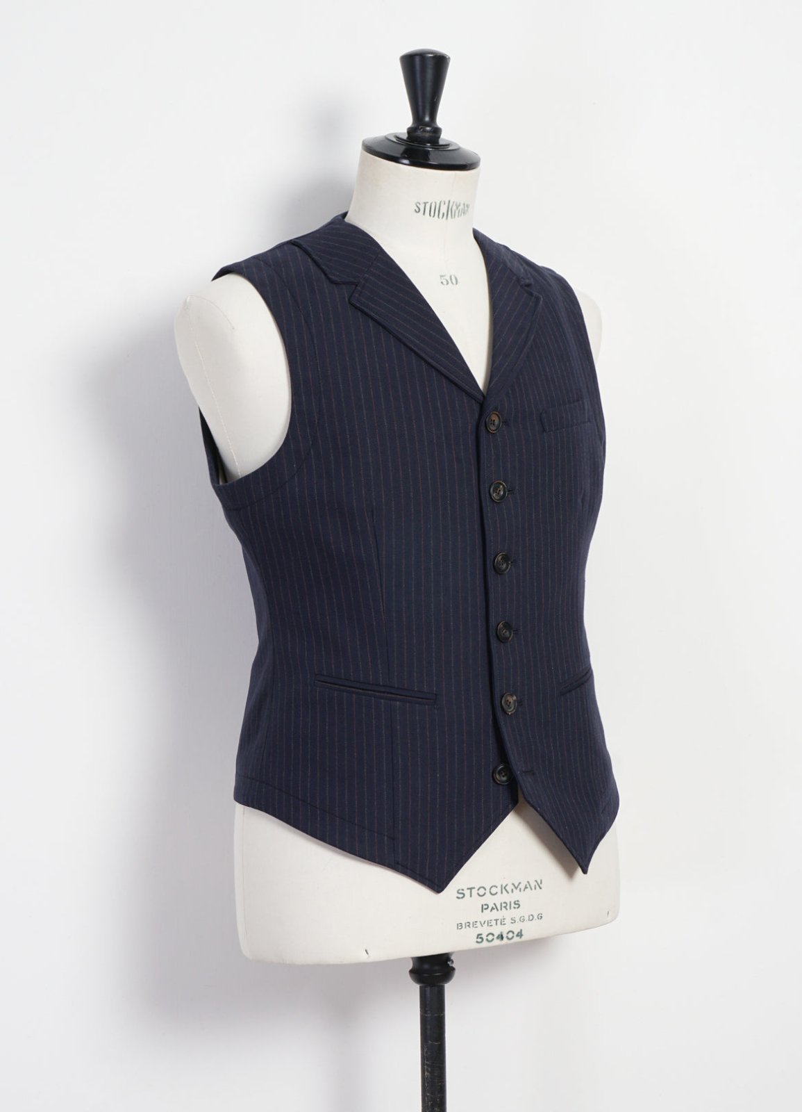 HANSEN GARMENTS - WILLIAM | Lapel Waistcoat | Blue Pin - HANSEN Garments