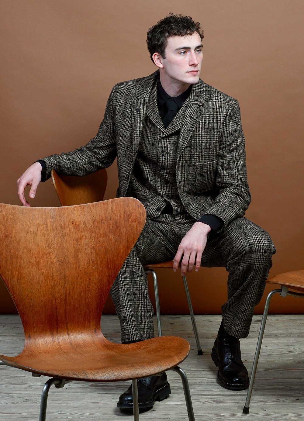 HANSEN Garments - William | Lapel Waistcoat | Checkered - HANSEN Garments