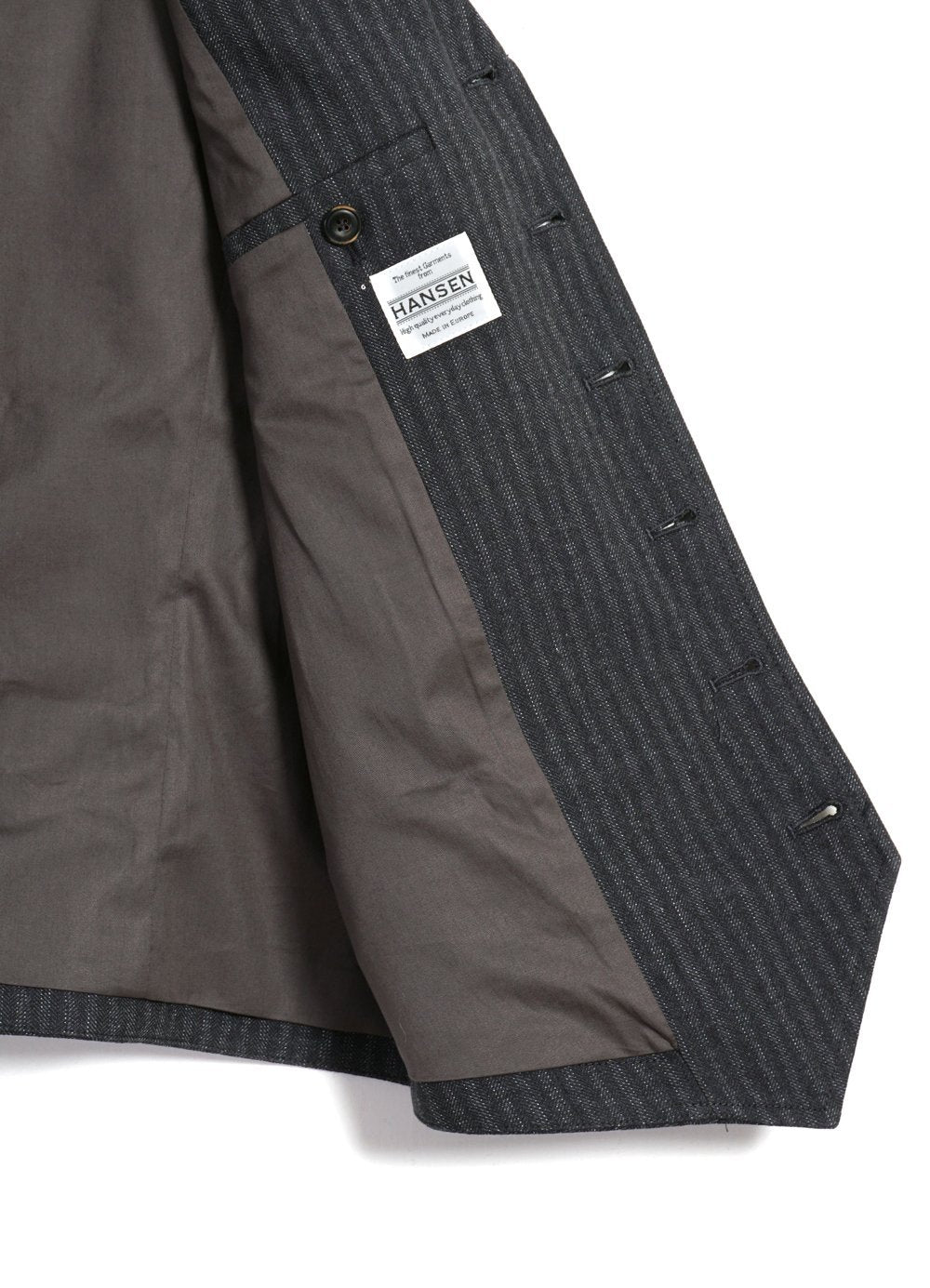 HANSEN GARMENTS - WILLIAM | Lapel Waistcoat | Grey Pin - HANSEN Garments