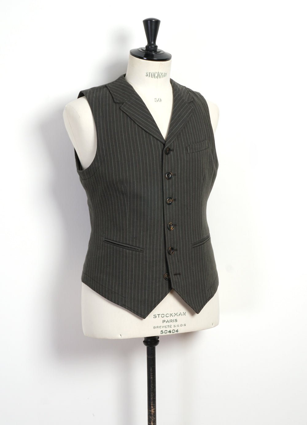 HANSEN GARMENTS - WILLIAM | Lapel Waistcoat | Khaki Pin - HANSEN Garments