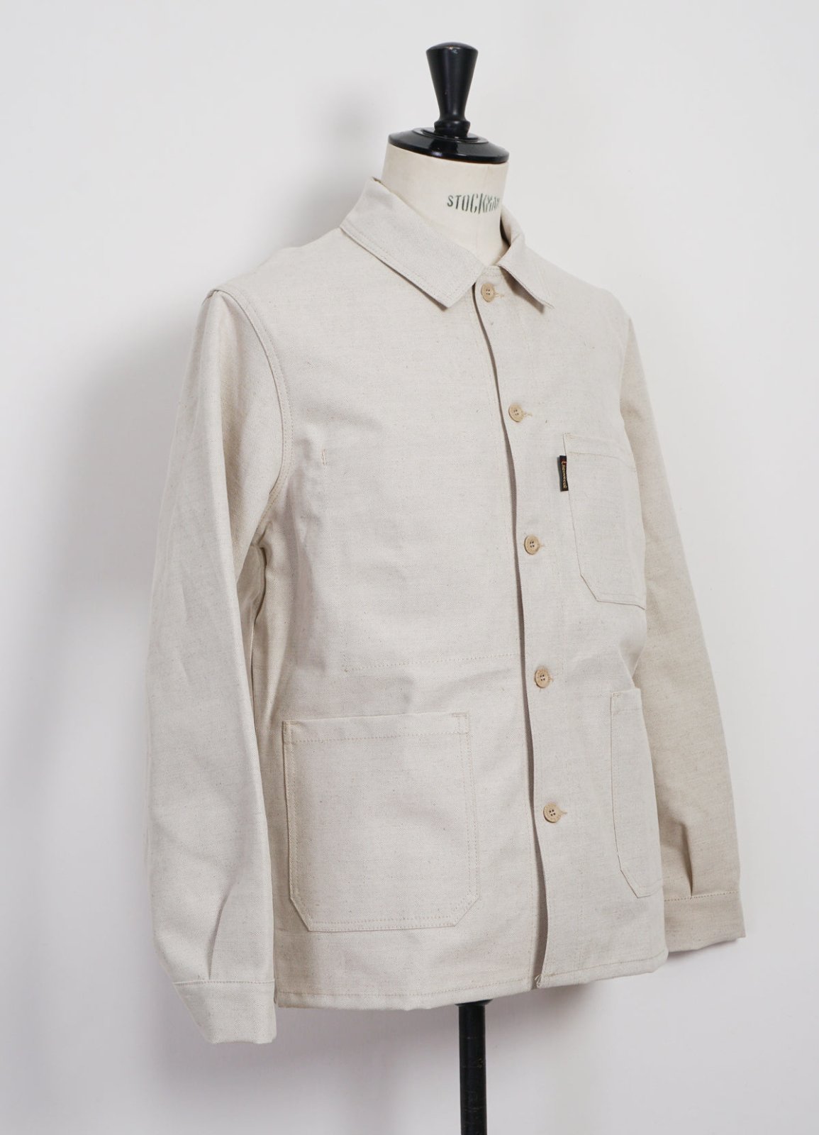 LE LABOUREUR - WORK JACKET | Linen/Cotton Blend | Flax Nature - HANSEN Garments