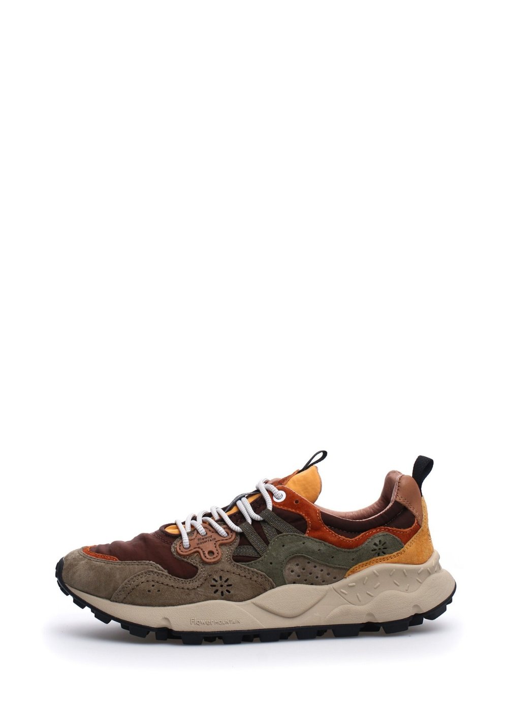 FLOWER MOUNTAIN - YAMANO 3 | Suede & Nylon Sneaker | Taupe Brown - HANSEN Garments