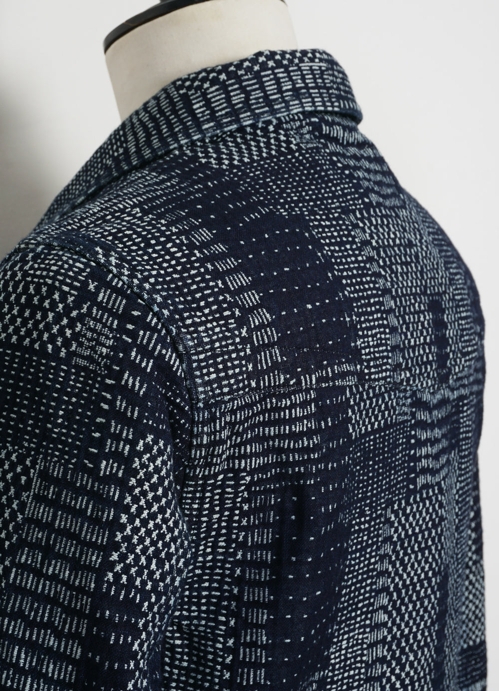 GENE 100-10-25-4 | Casual Workwear Jacket | Sashiko Indigo