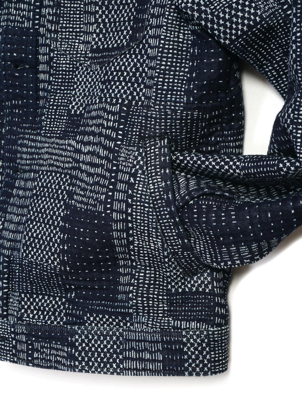GENE 100-10-25-4 | Casual Workwear Jacket | Sashiko Indigo