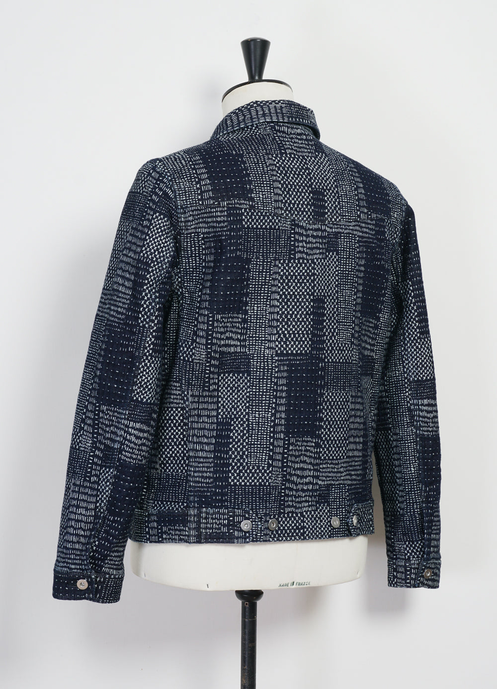 GENE 100-10-25-4 | Casual Workwear Jacket | Sashiko Indigo