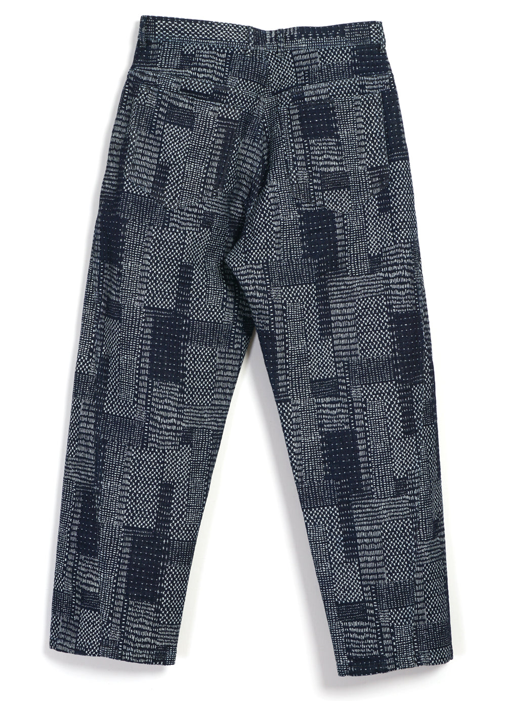 ROBBY 100-12-25-4 | Wide Cut Trousers | Sashiko Indigo