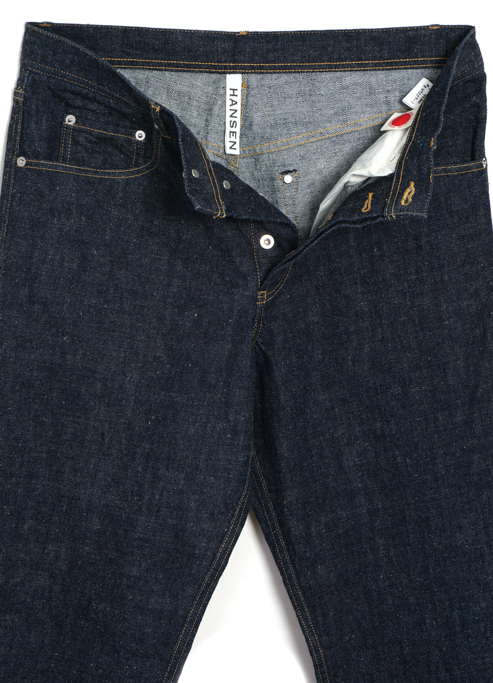 DEAN 100-14-20-4 | 13oz Neppy Denim Straight Cut Jeans | Real Indigo