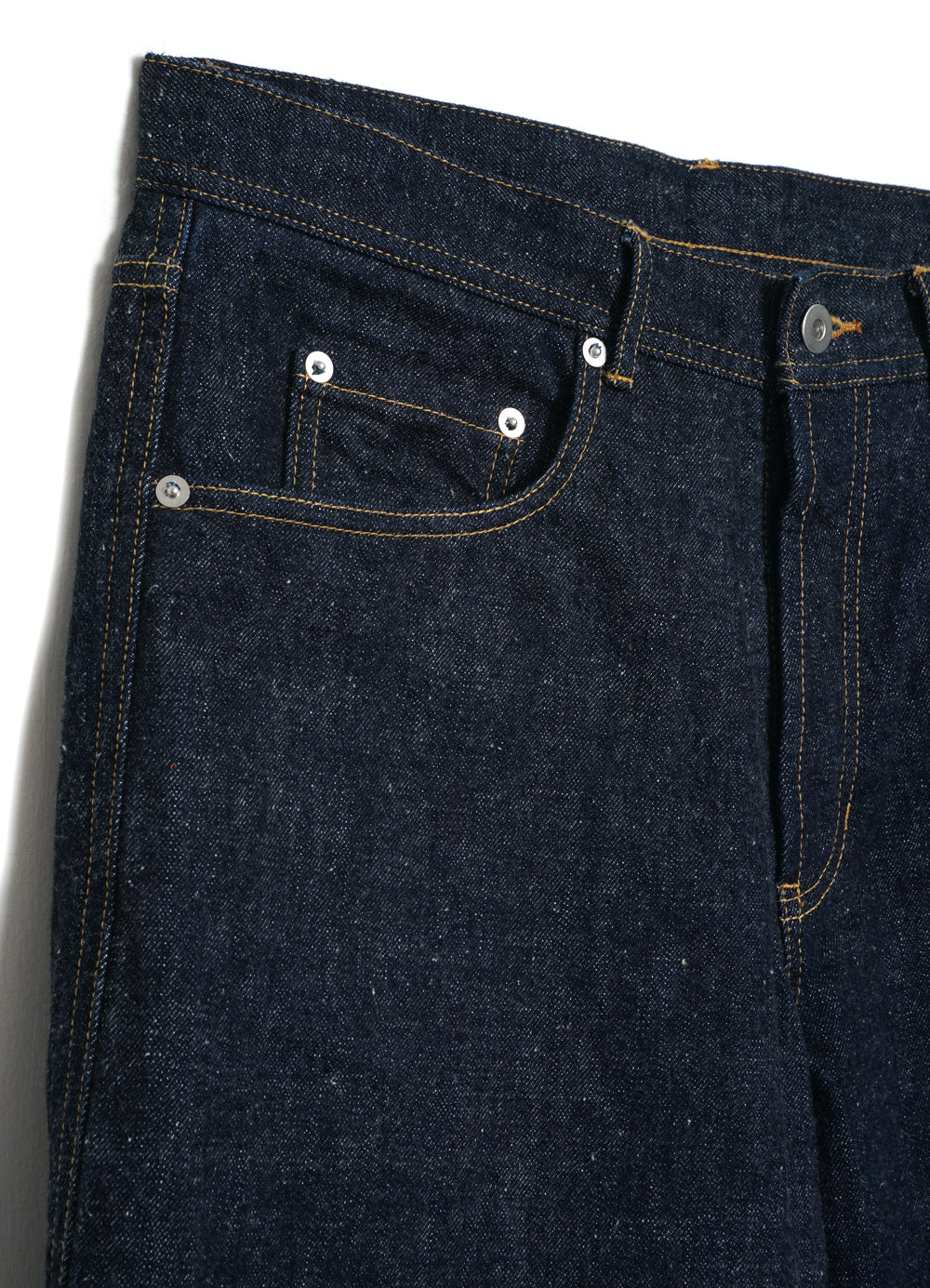 DEAN 100-14-20-4 | 13oz Neppy Denim Straight Cut Jeans | Real Indigo