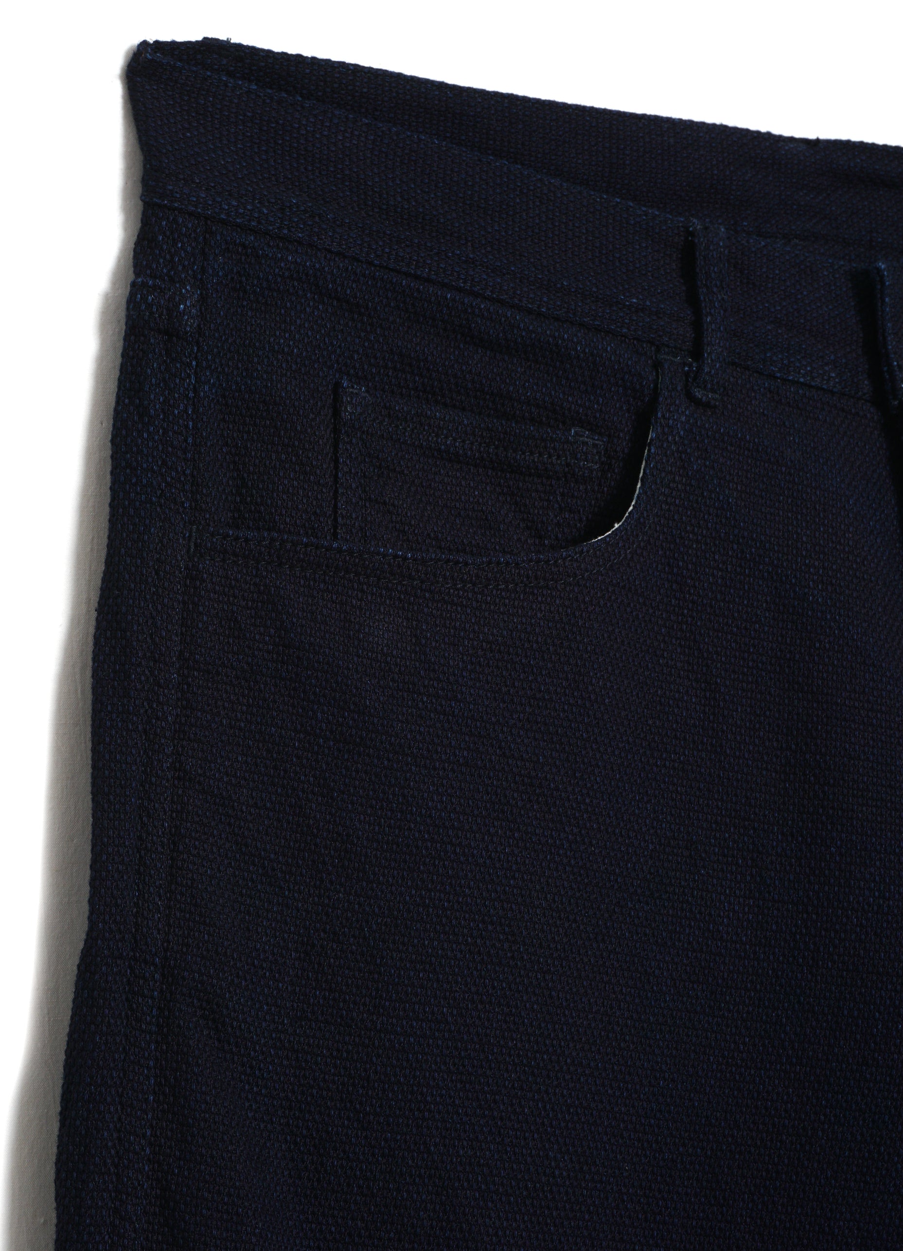 DEAN 102-14-27-4 | Straight Cut Trousers | Dobby Indigo