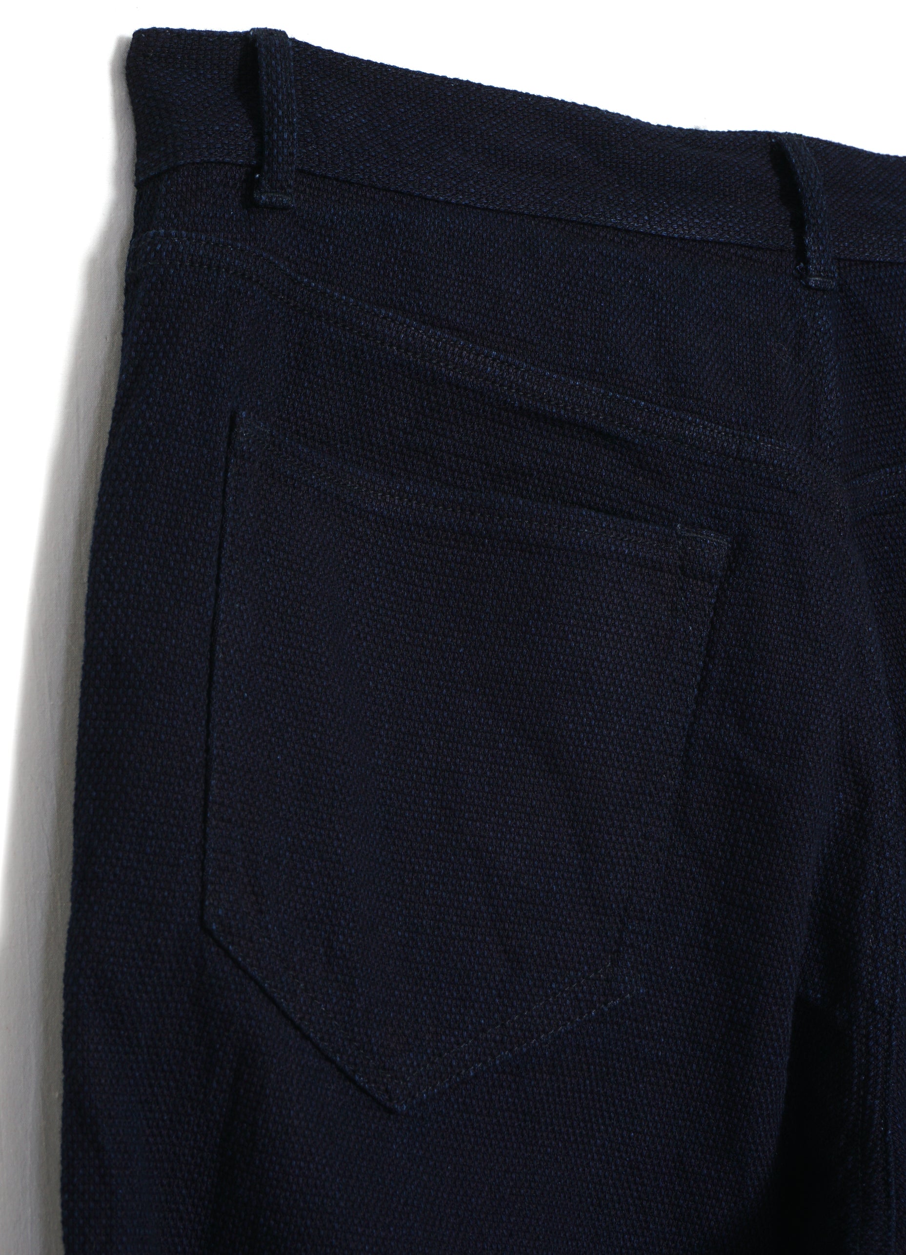 DEAN 102-14-27-4 | Straight Cut Trousers | Dobby Indigo