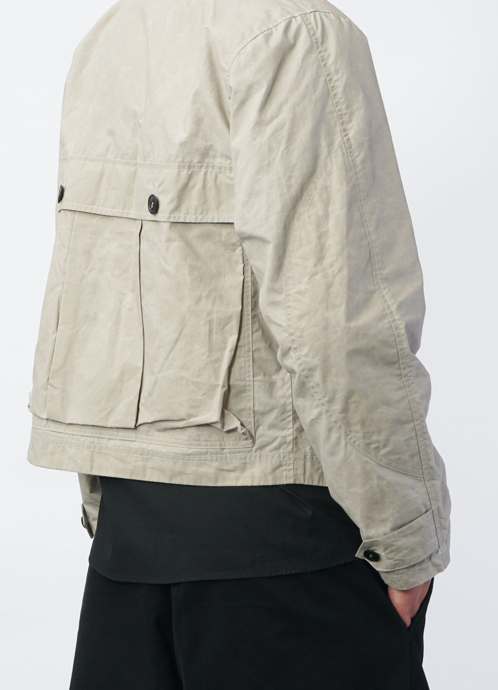 DEXTER 29-72-5 | Short Wide Utility Jacket | Waxed Concrete