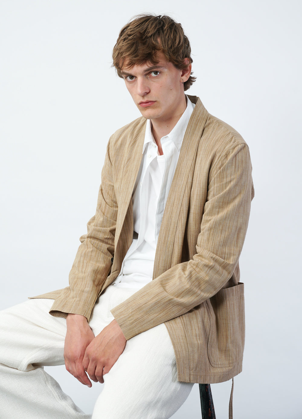 FOLKE 29-61-9 | Eastern Style Blazer | Sepia