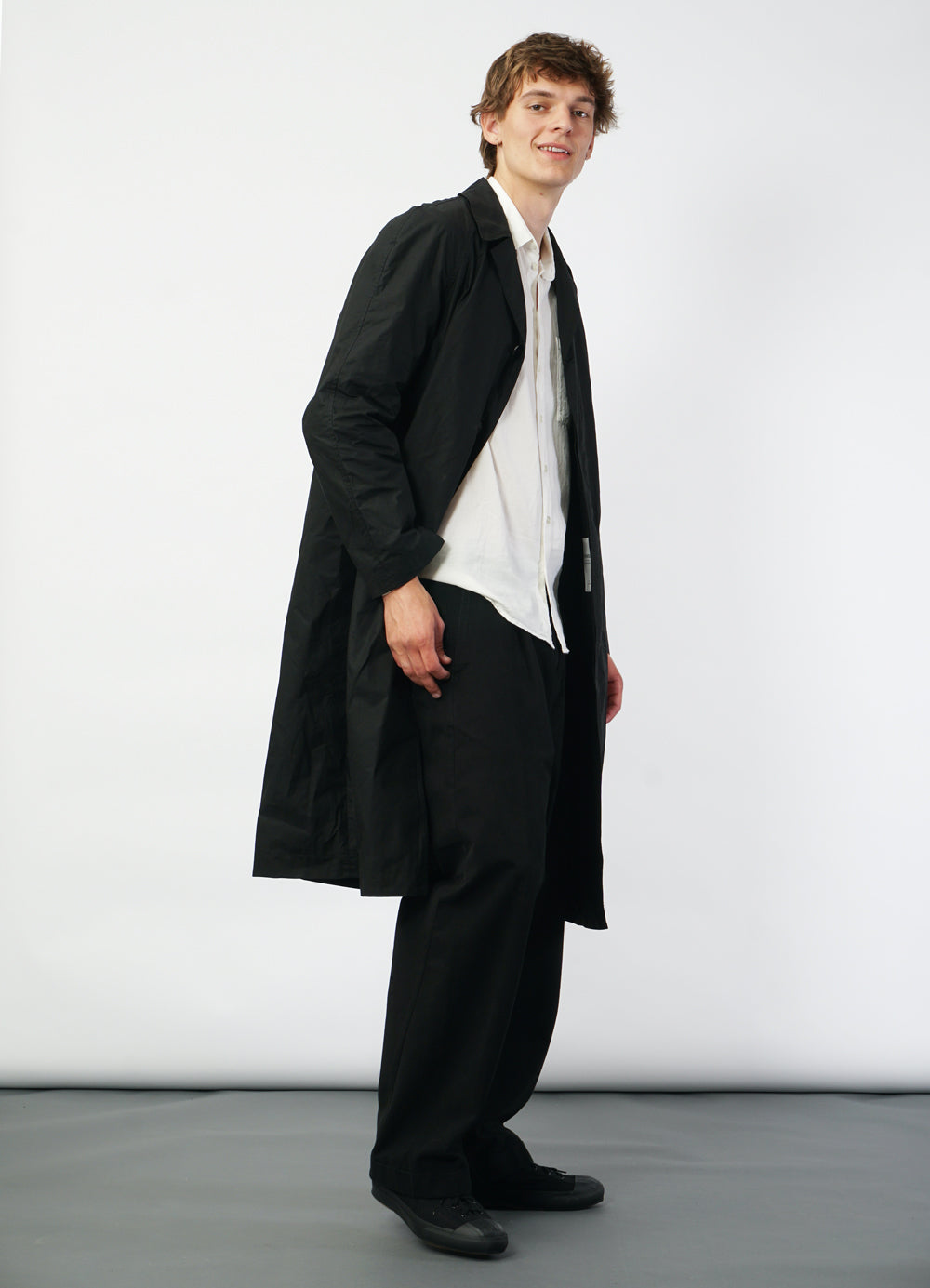 MORTEN 29-72-2 | Long Coat | Waxed Black