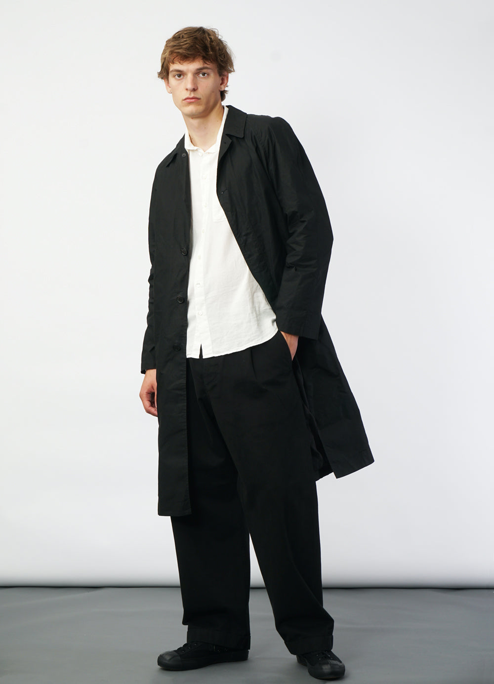 MORTEN 29-72-2 | Long Coat | Waxed Black