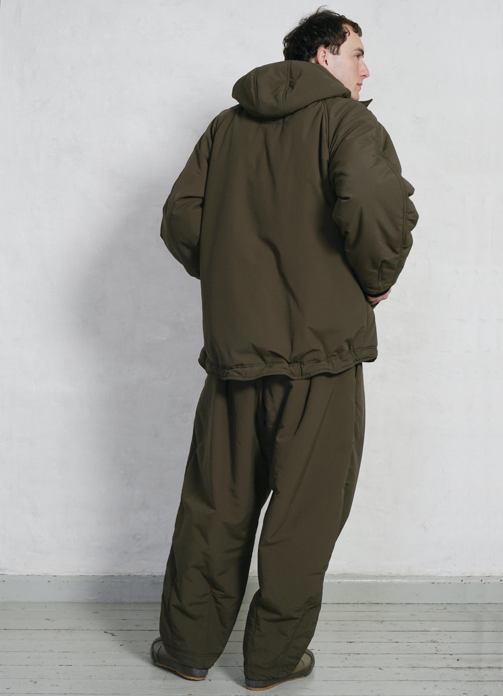 ANDY 28-23-6 | Wide Cut Padded Trousers | Padded Olive