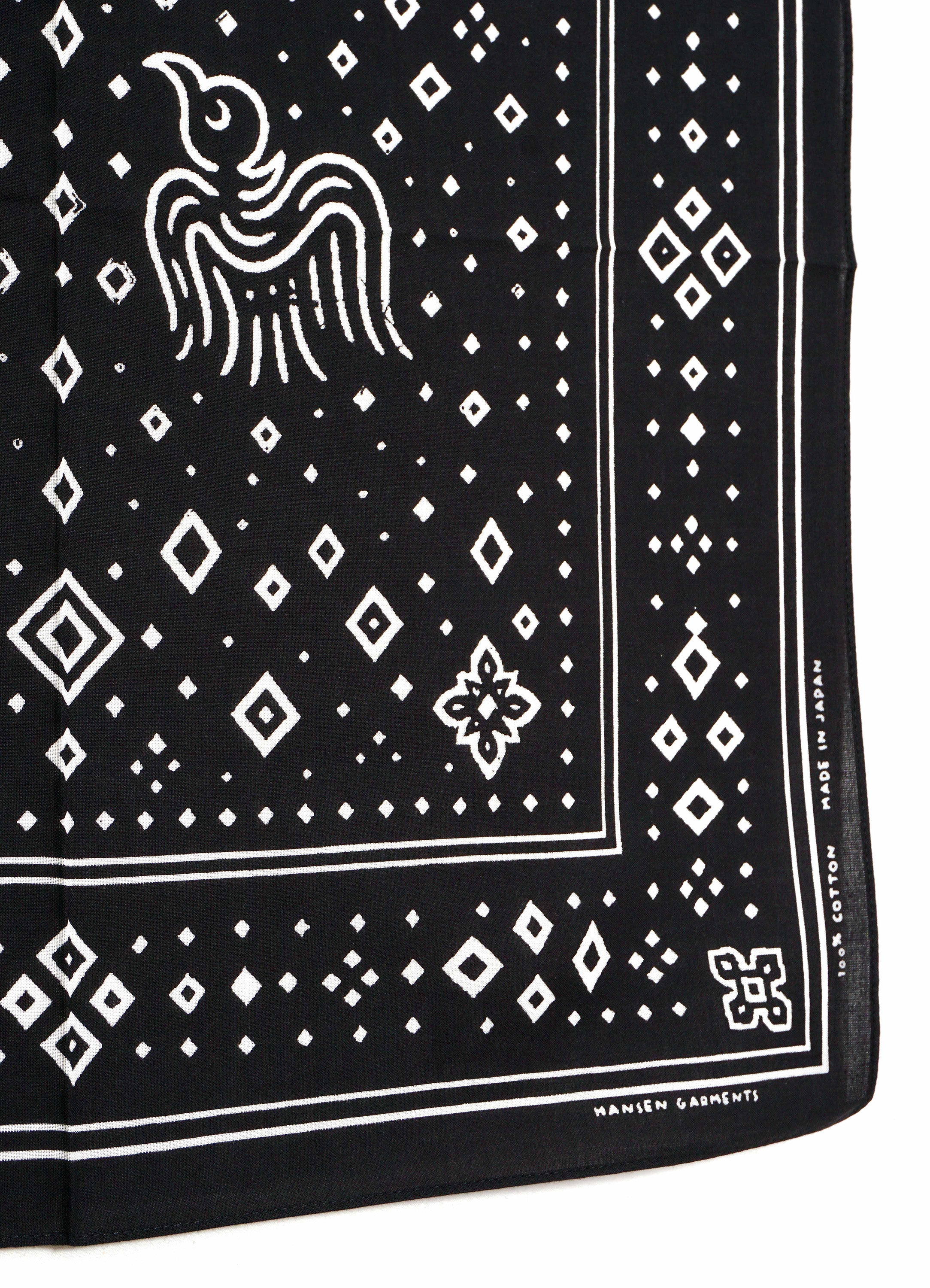 HUGIN & MUNIN 160-52-2 | Screen Print Bandana | Black