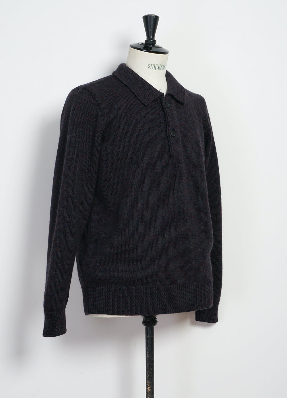 DIDRIK | Knitted Polo Sweater | Night