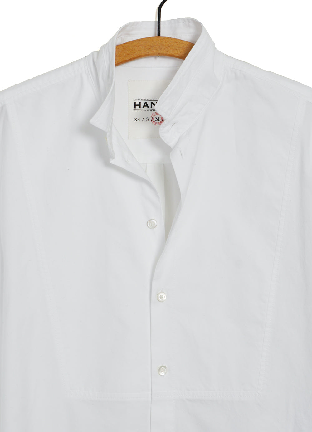 VALDEMAR | Casual Tuxedo Shirt With Bib | White