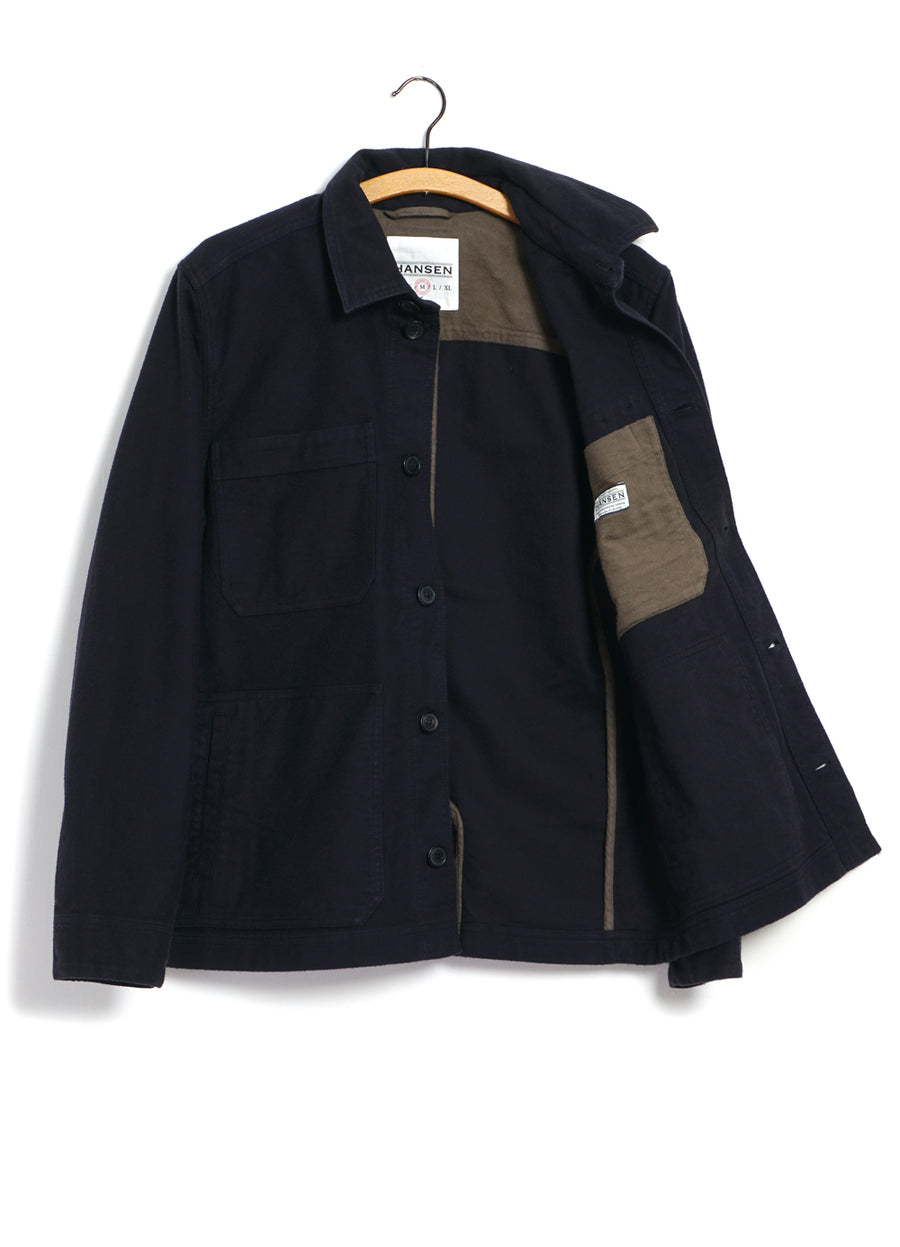 BERTRAM | Refined Work Jacket | Navy | HANSEN Garments